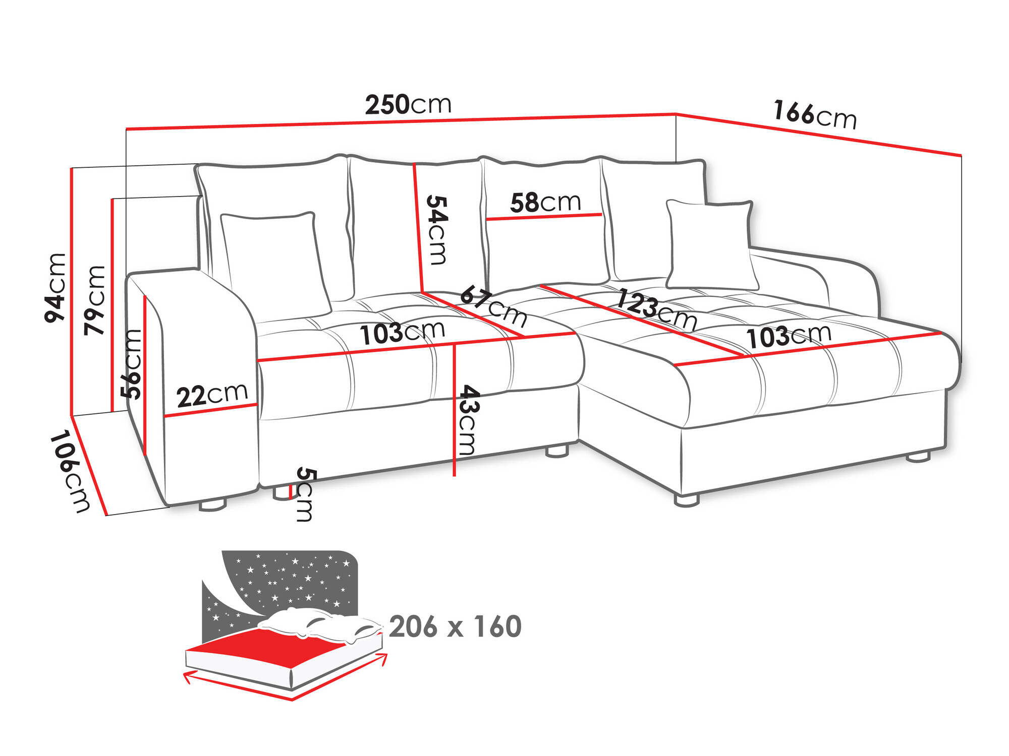 Sofá de canto SP6152