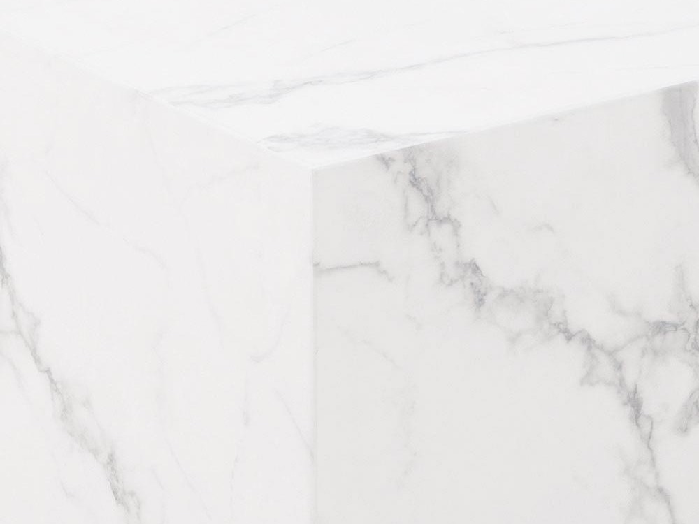 Conjunto de mesa de centro Norsica 603 (Marmore branco)