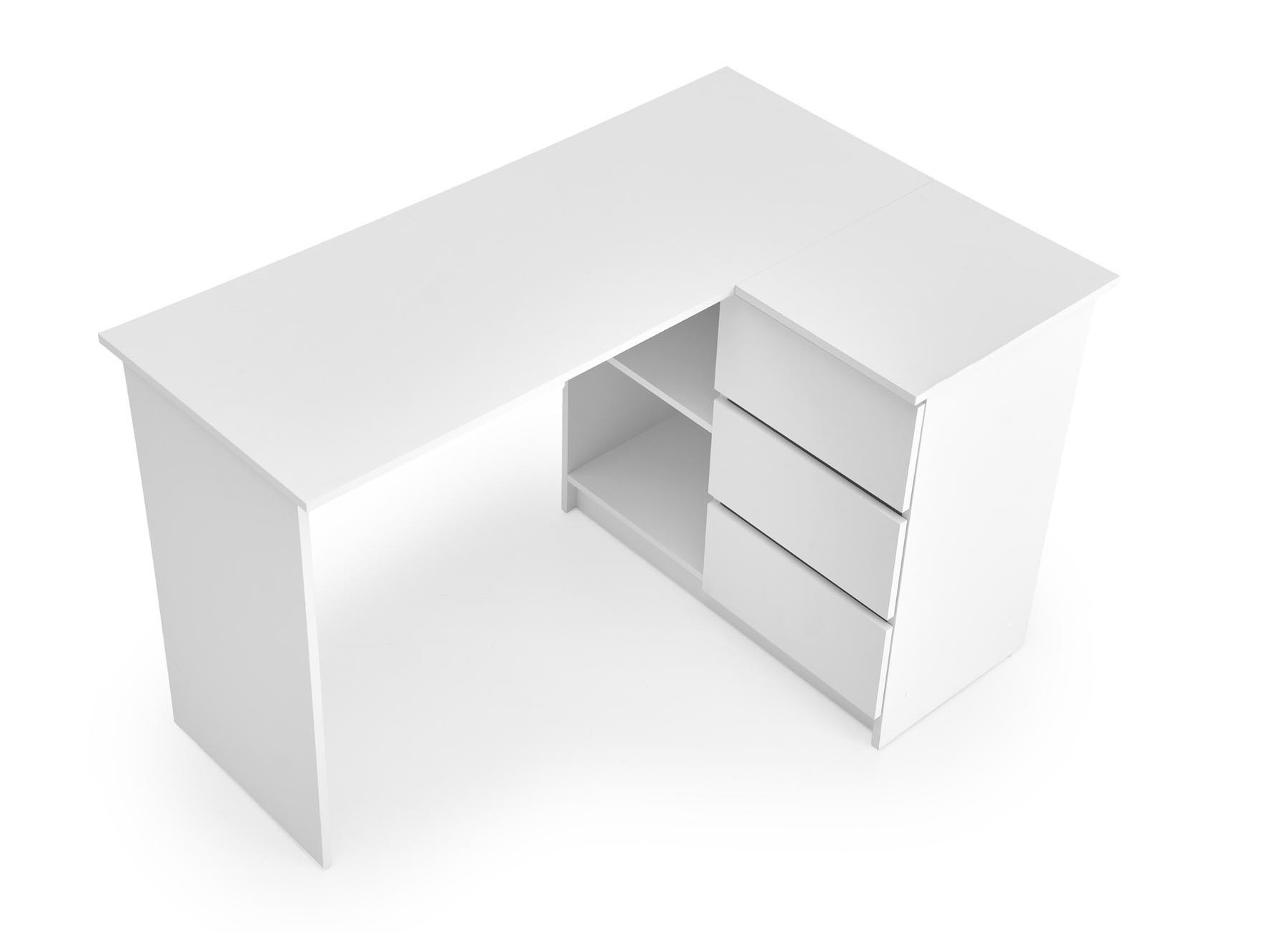 Mesa de escritório para cantos Houston 1950 (Branco)