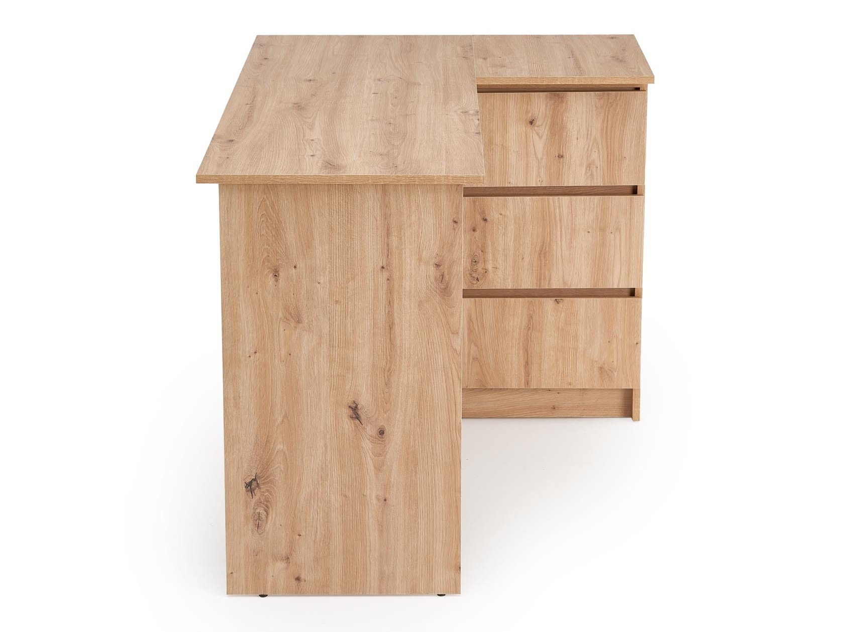 Mesa de escritório para cantos Houston 1950 (Carvalho Artisan)