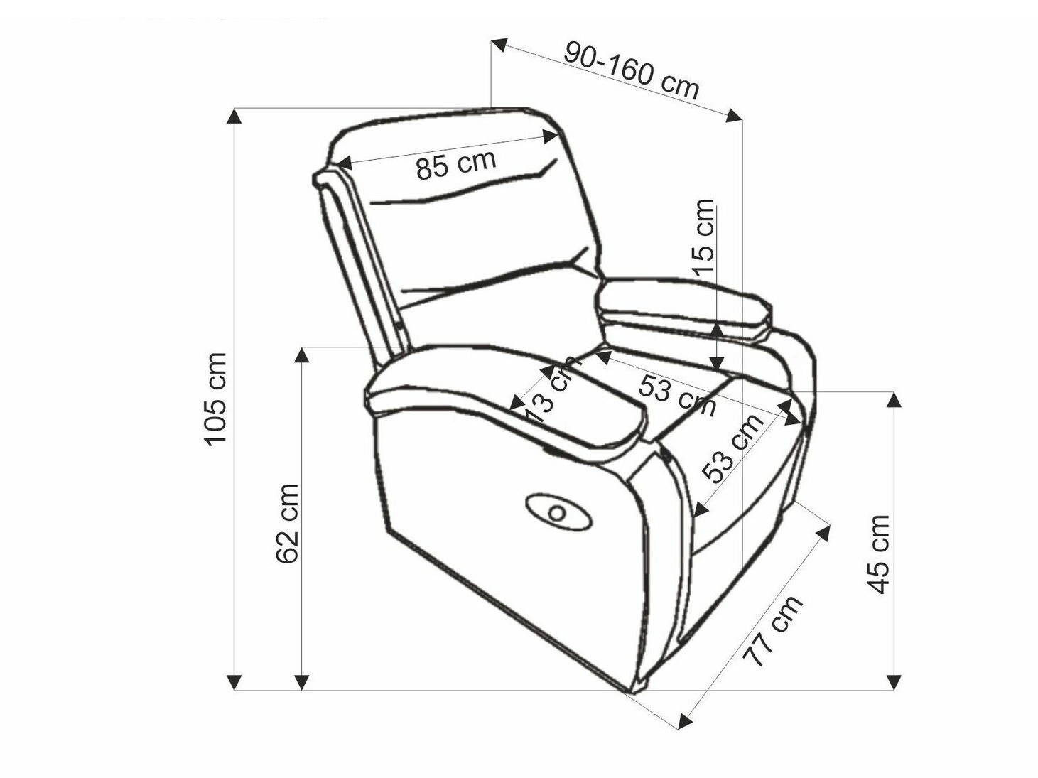 Poltrona reclinável SP6186