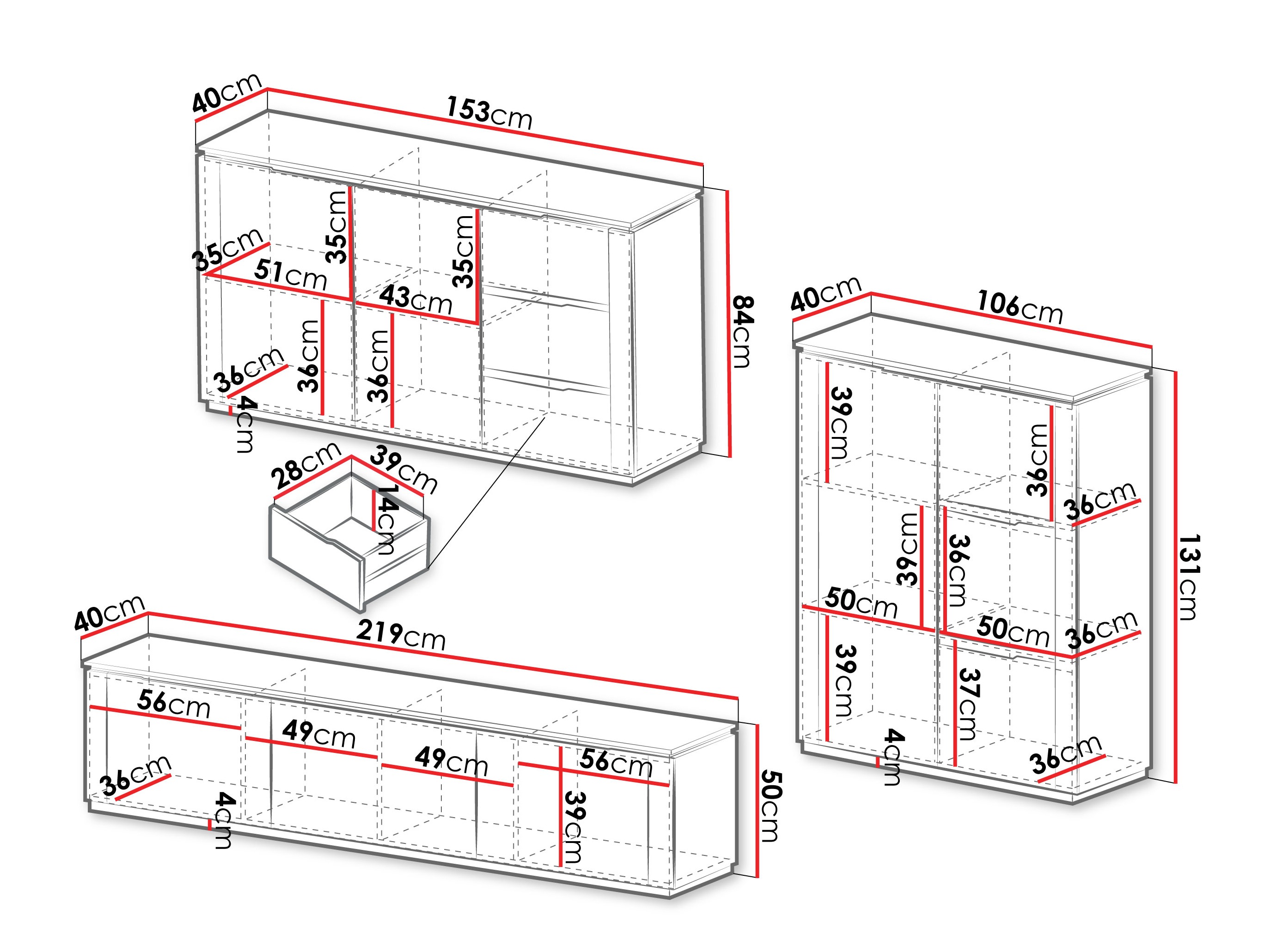 Conjunto para sala de estar Comfivo Elivelo 104