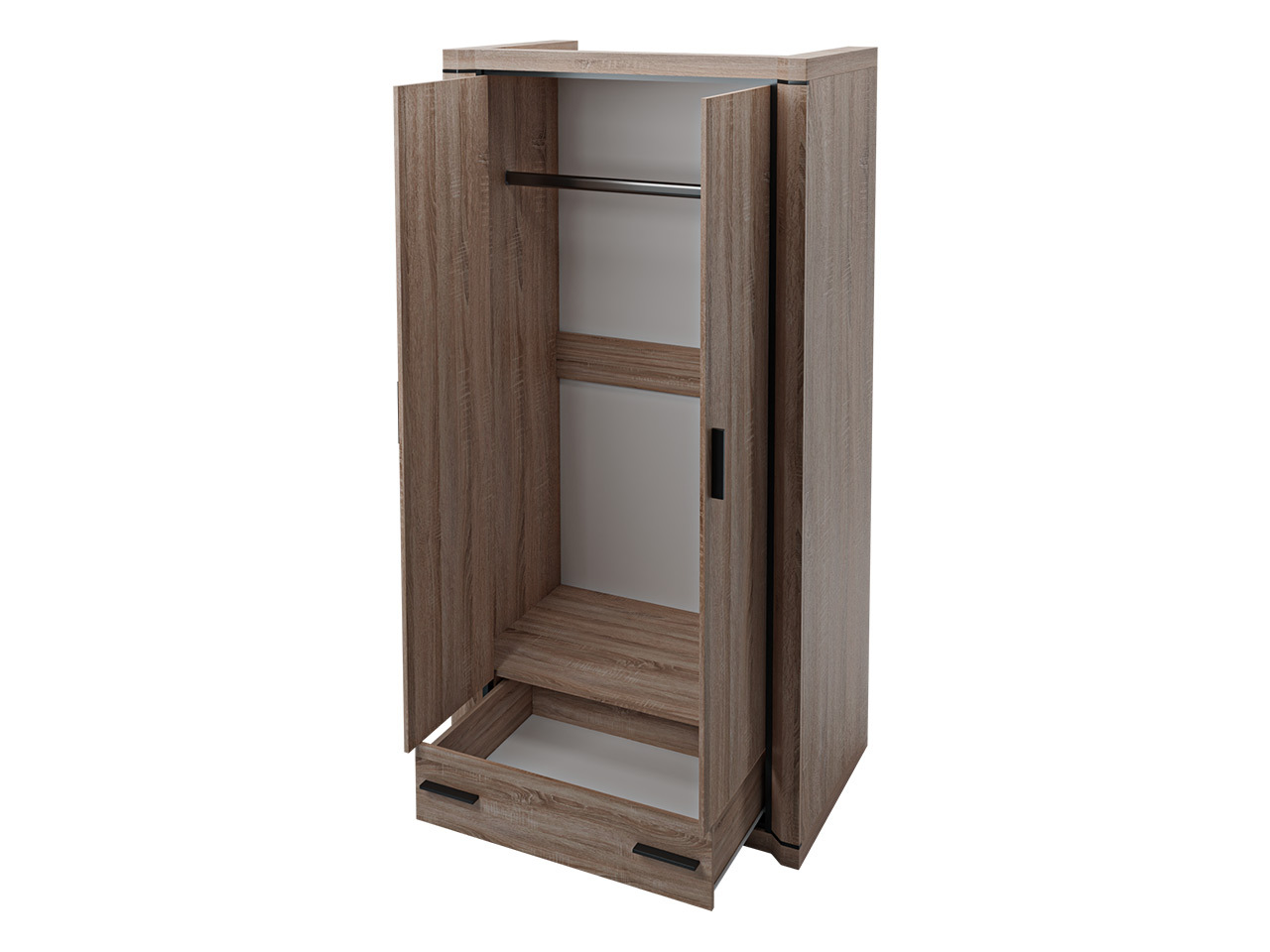 Conjunto para sala de estar Lorelie 125 (Brigadeiro carvalho)