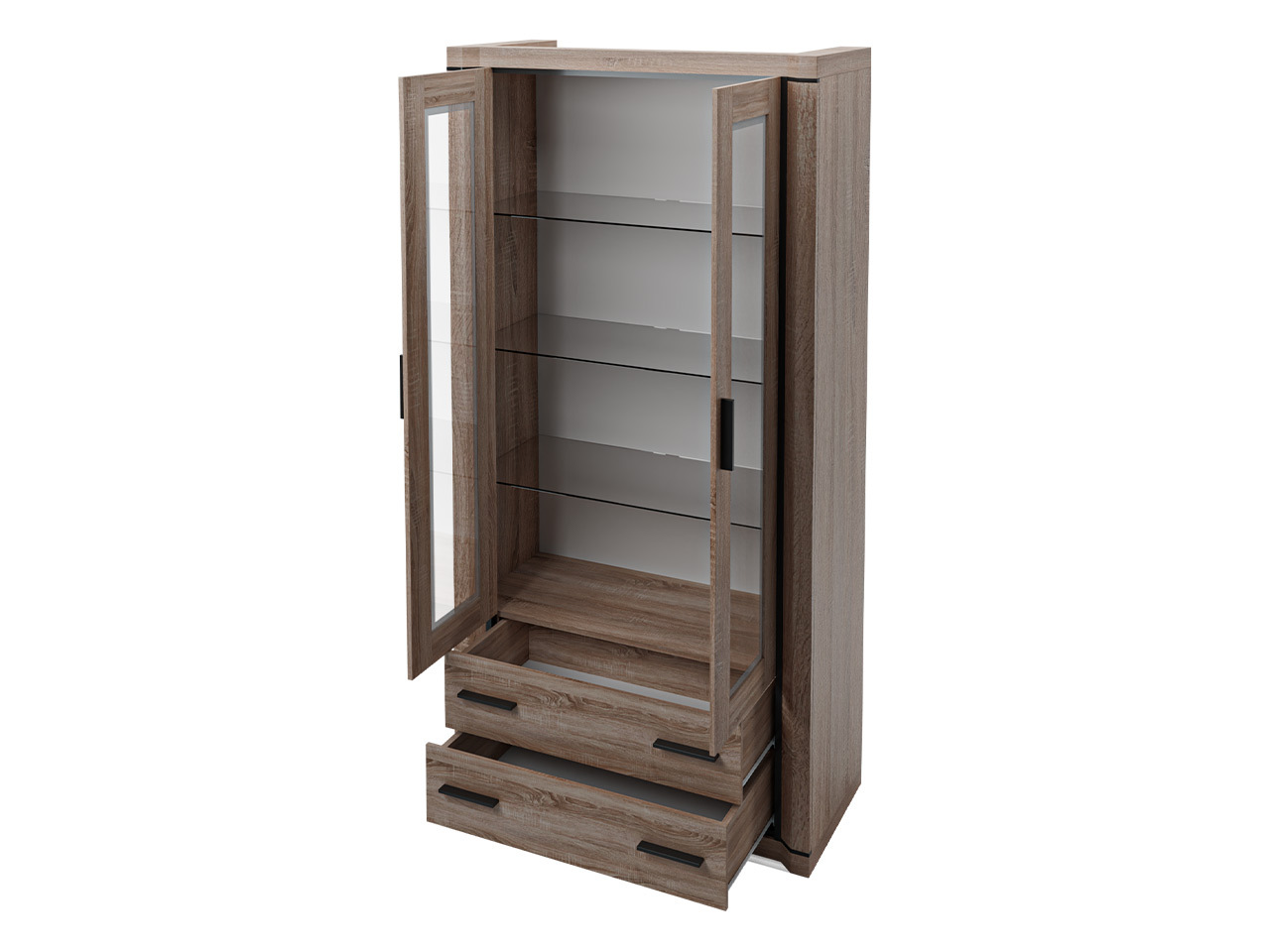 Conjunto para sala de estar Lorelie 125 (Trufa carvalho)