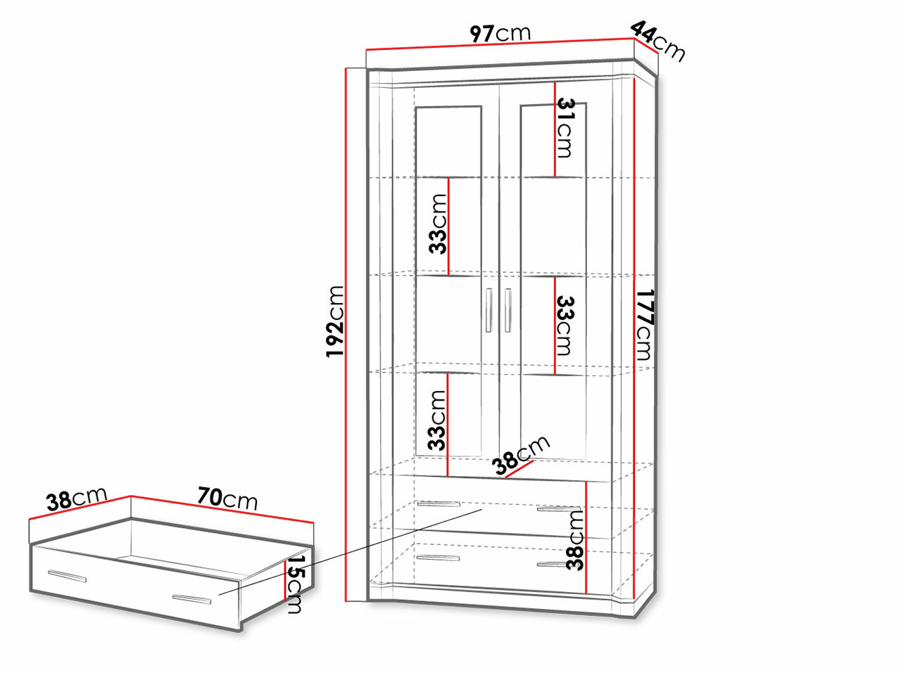 Estante Lorelie 116 (Trufa carvalho)