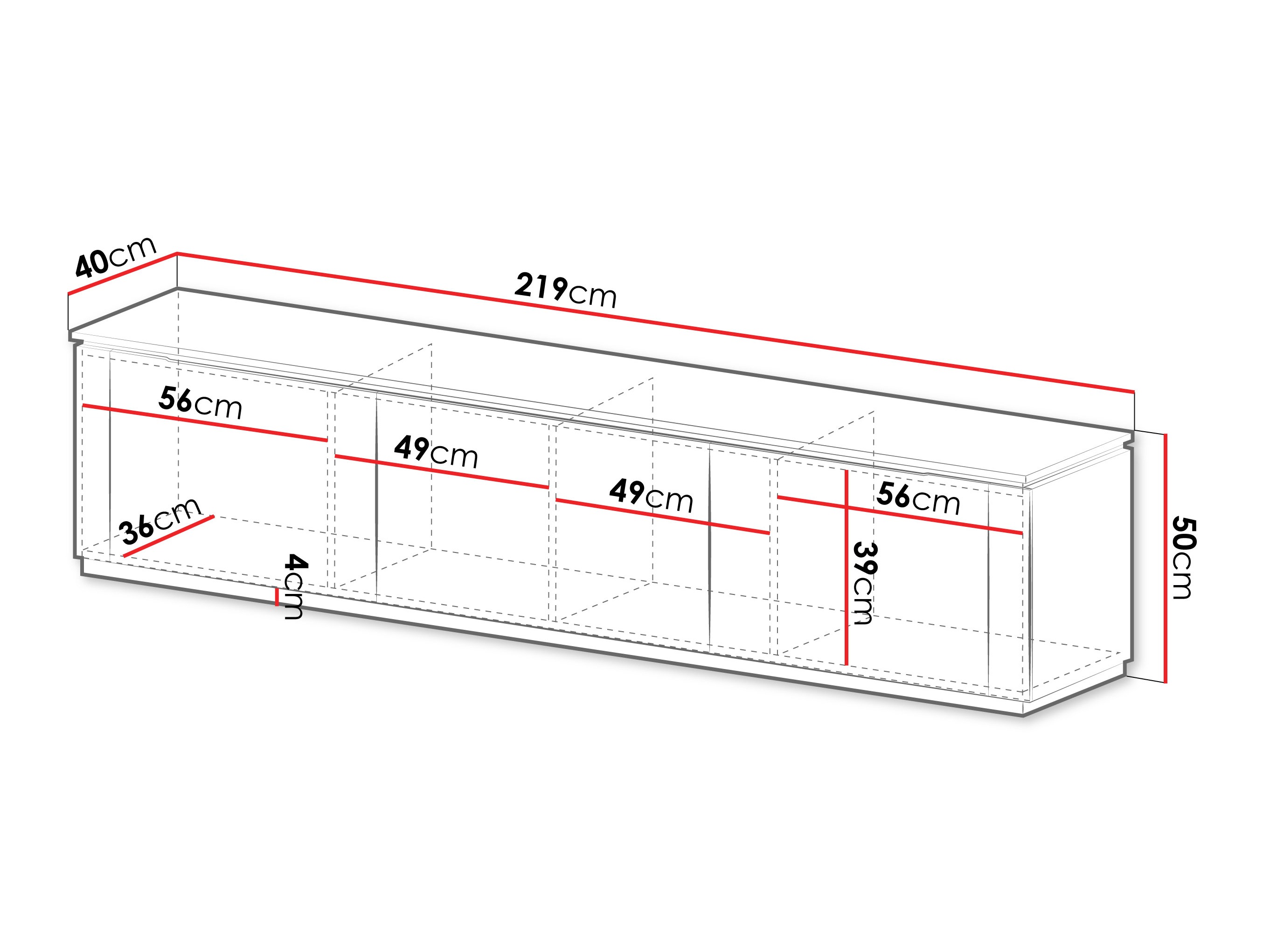 Móvel de TV Comfivo Ovitas