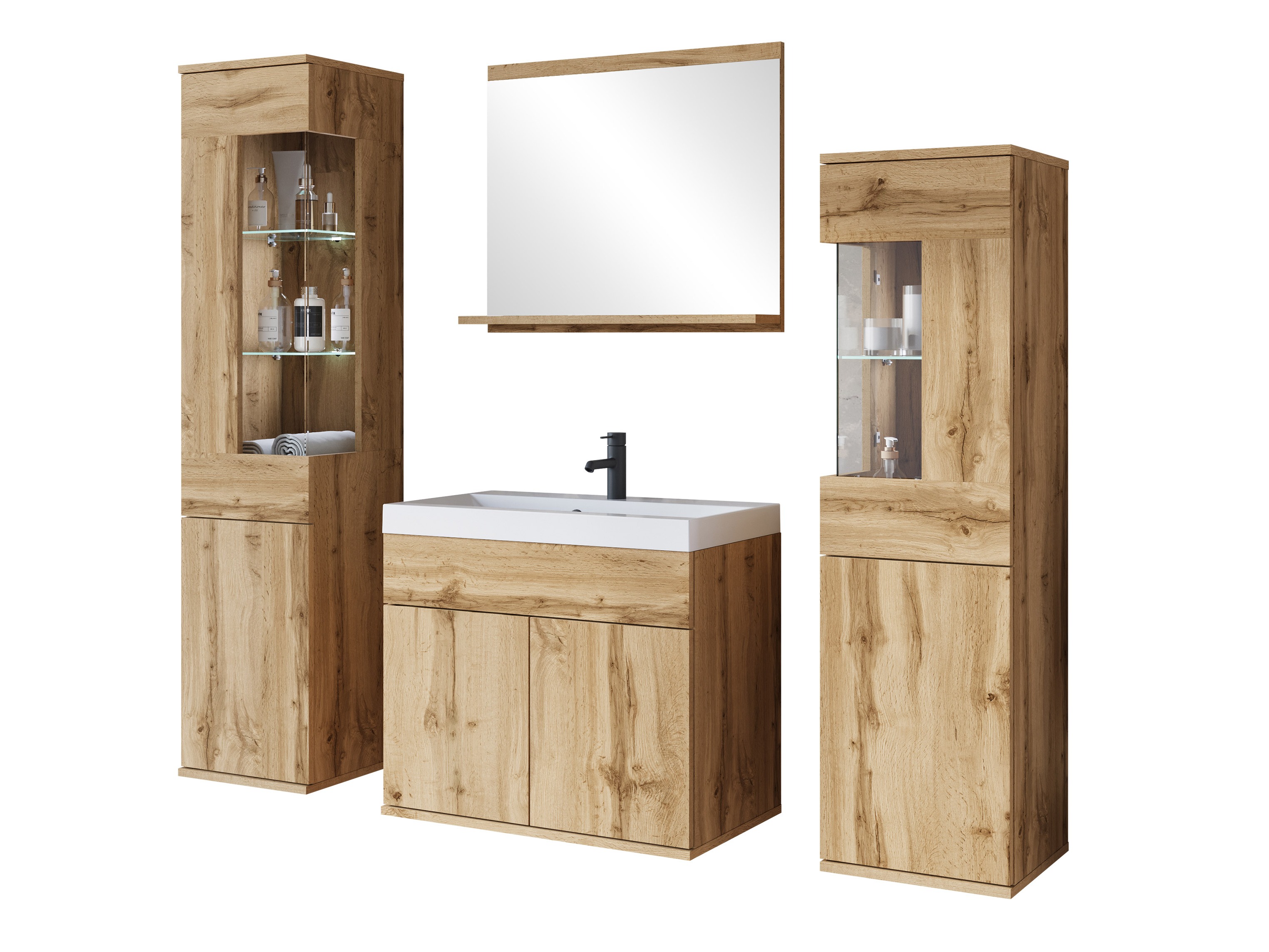 Conjunto para casa de banho Sarasota 194 (Carvalho wotan)