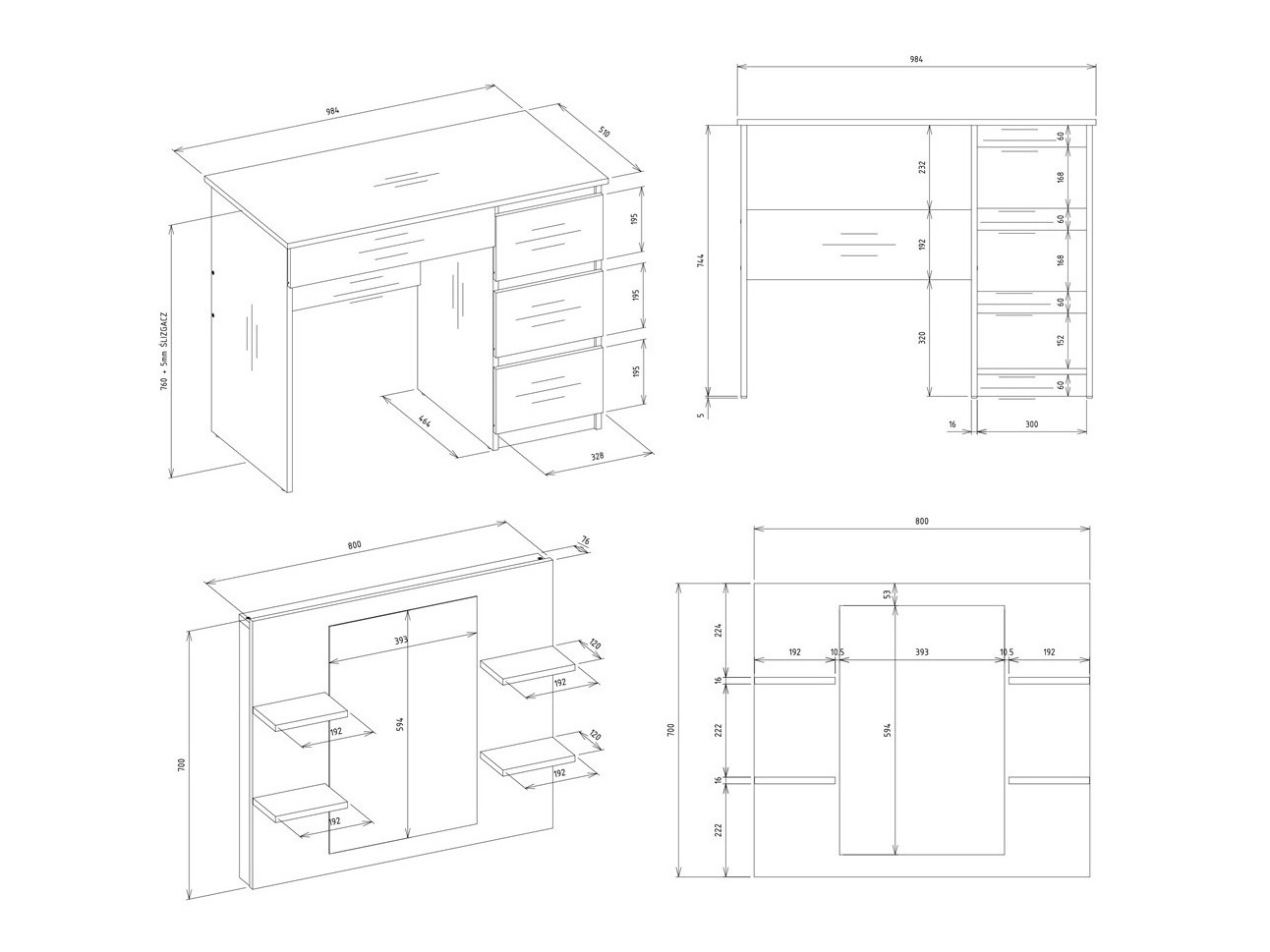 Toucador Mandeville 351 (Direita)