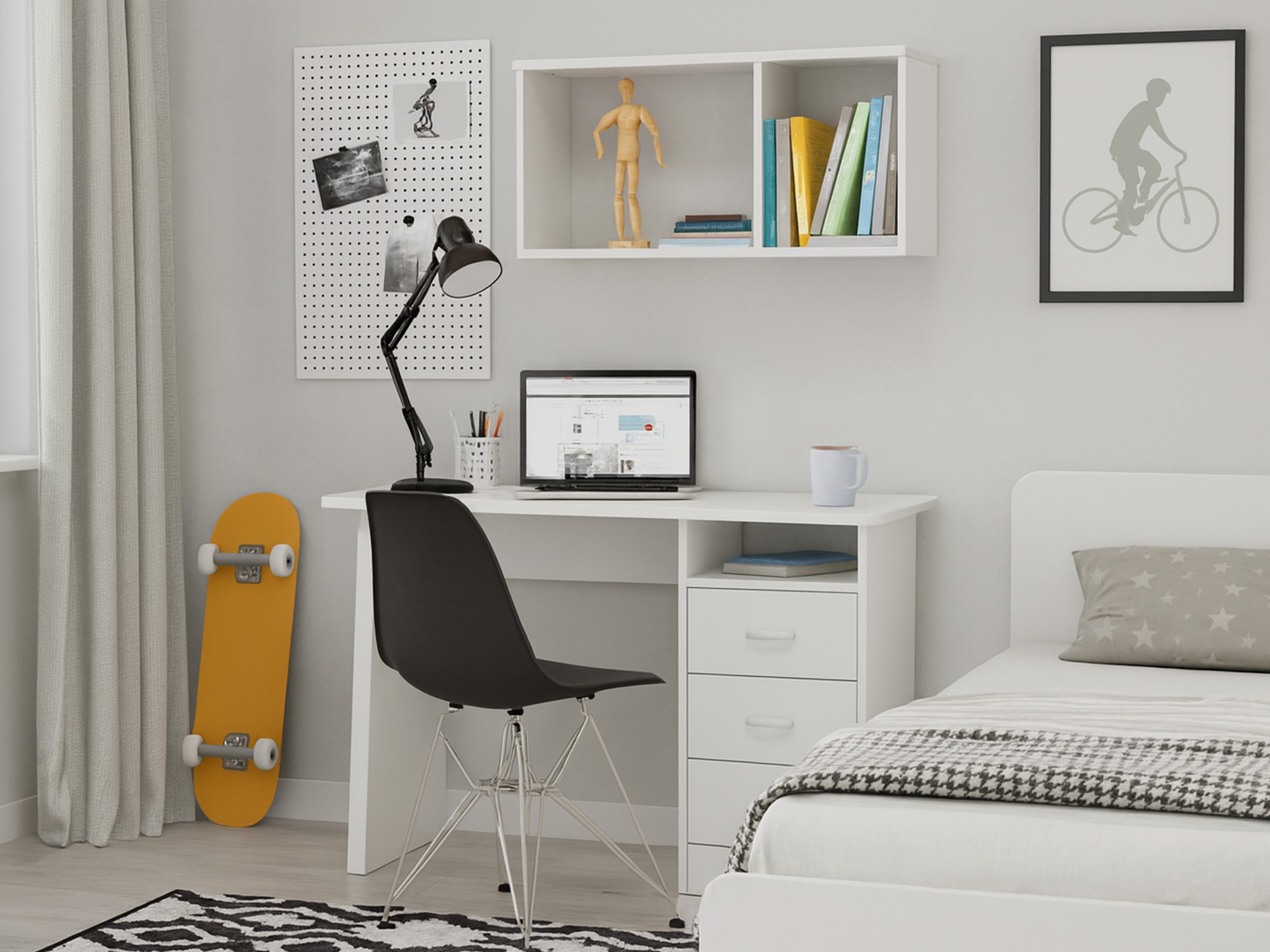 Mesa de escritório Ontario 204 (Branco)