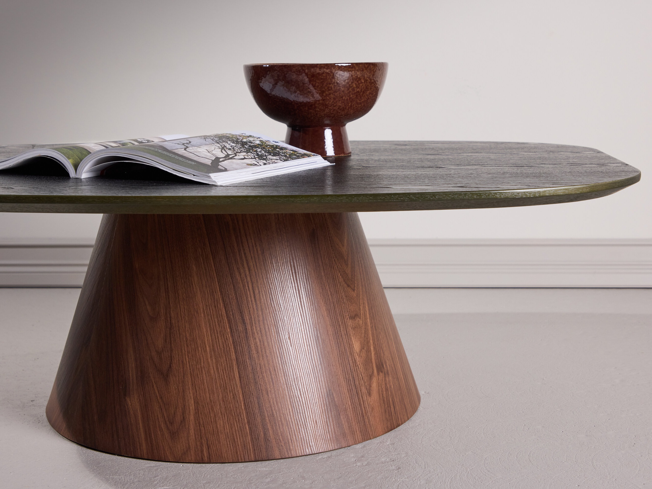 Mesa de centro Dallas 4976 (Verde escuro + Castanho)