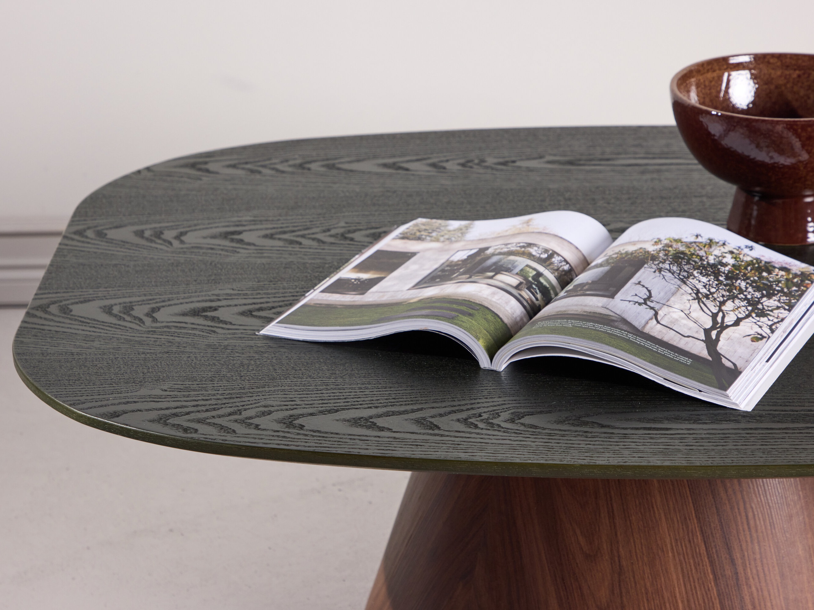 Mesa de centro Dallas 4976 (Verde escuro + Castanho)