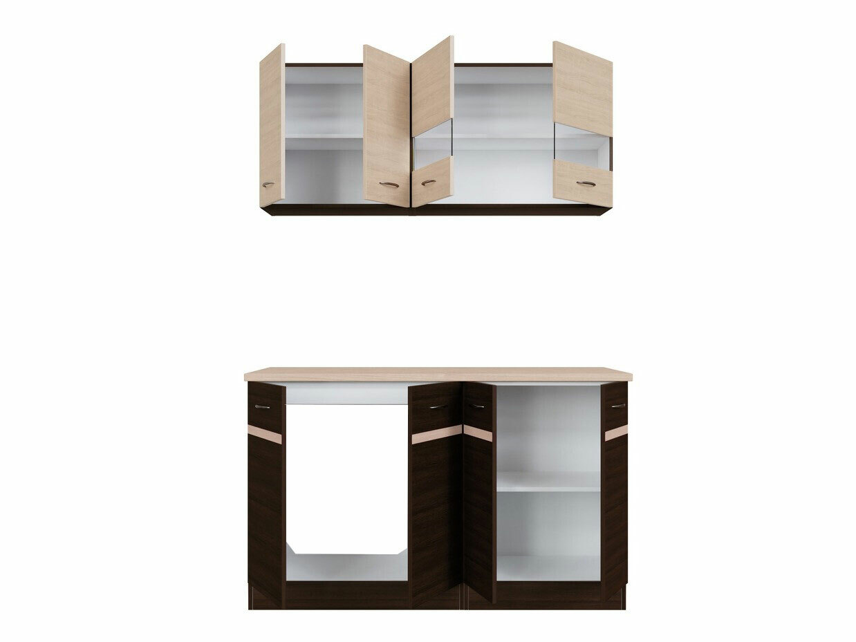 Conjunto de cozinha modular Eli Dark 117