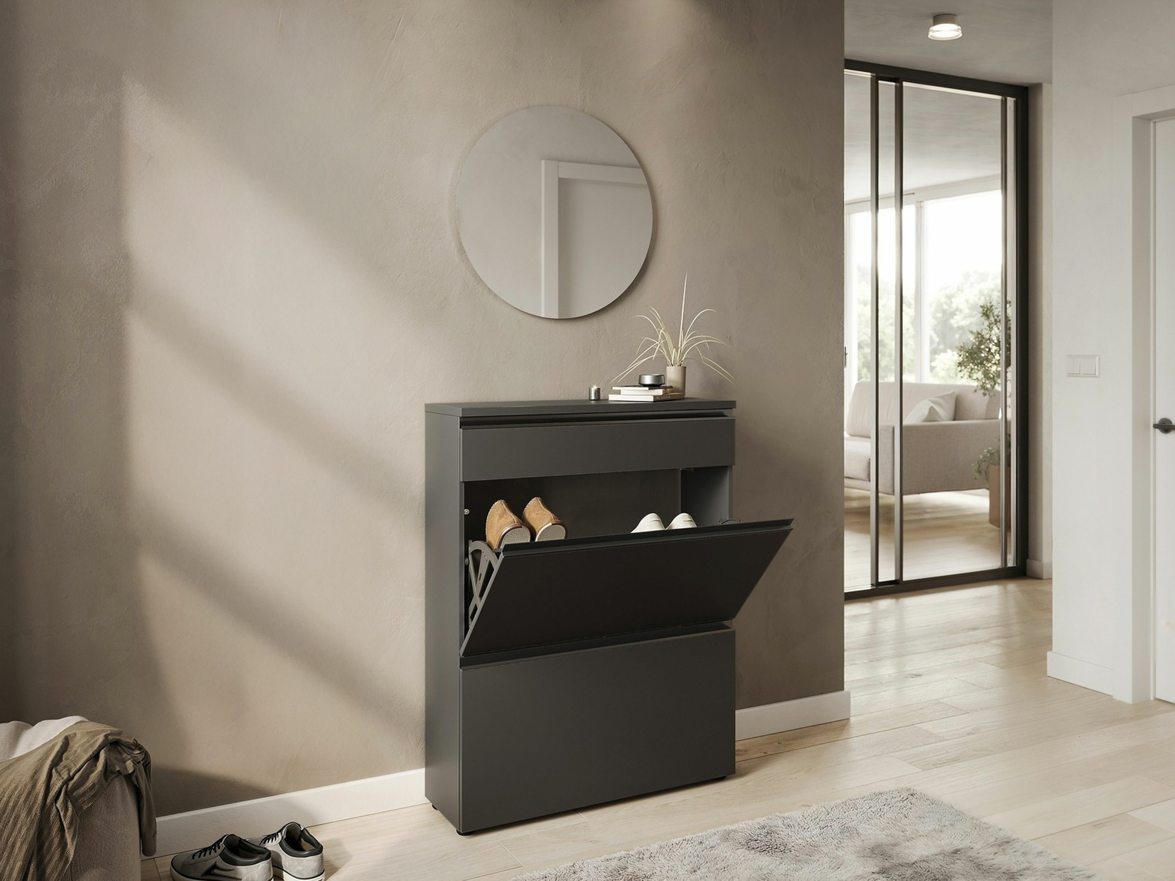 Conjunto para corredor Sacramento 533 (Grafite)