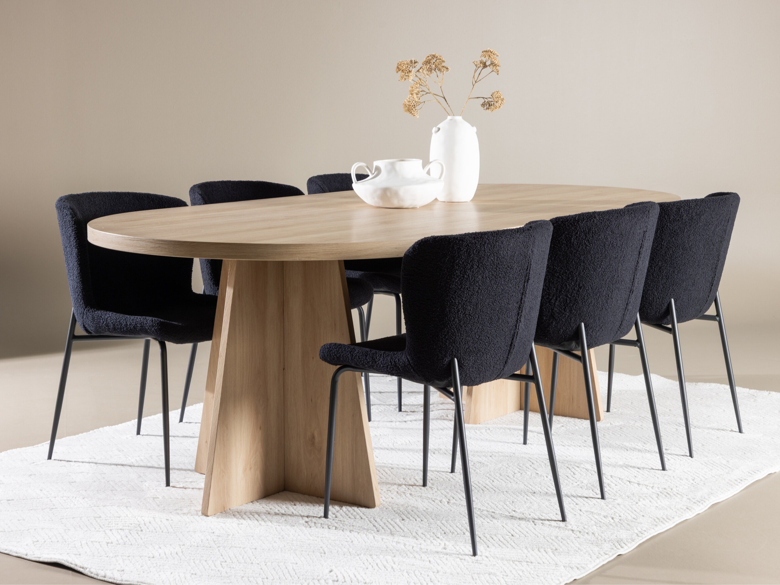 Conjunto para refeições Dallas 4990 (Preto)