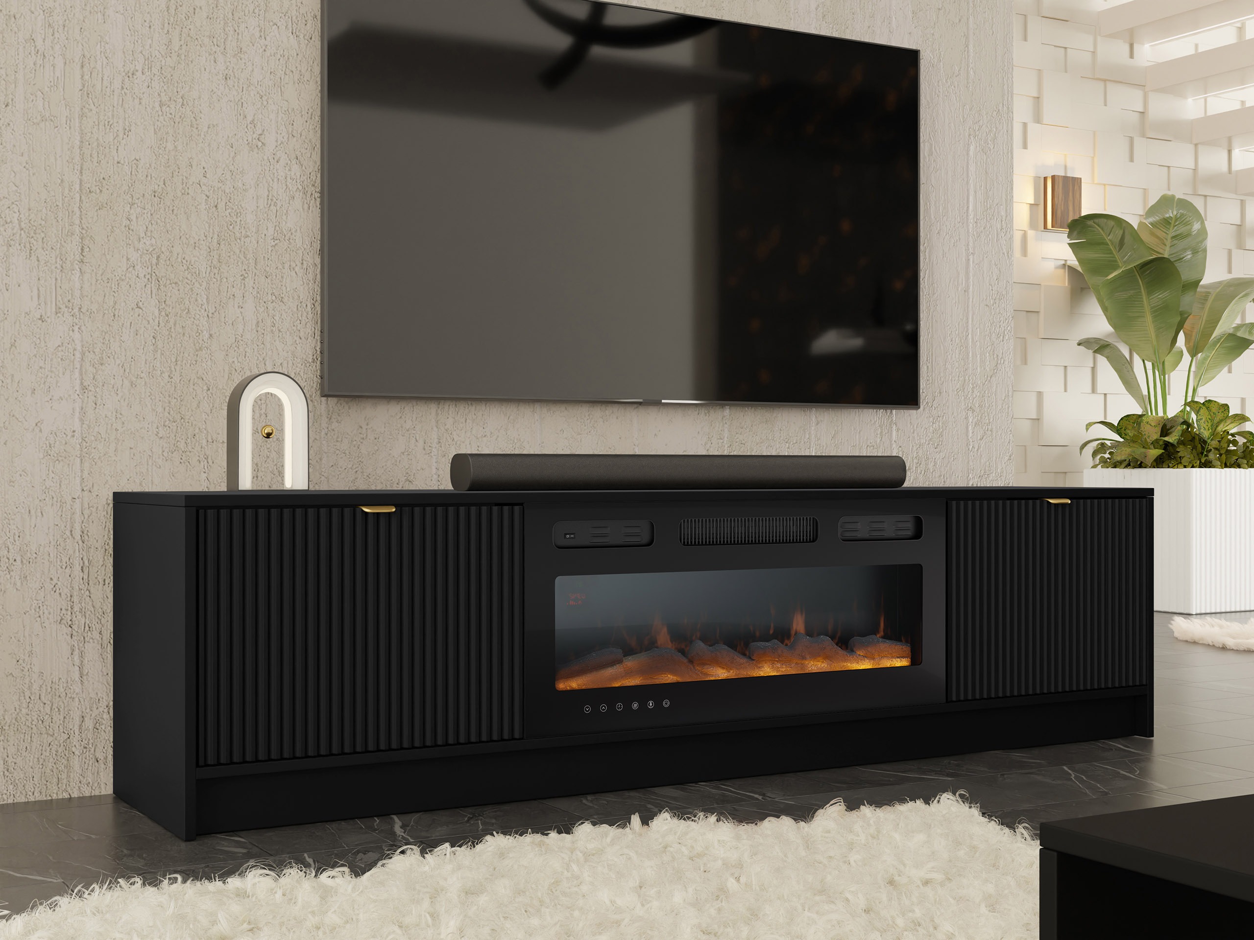 Móvel de TV Comfivo Larmire 109 (Preto)