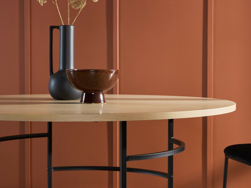 Conjunto para refeições Dallas 4994 (Castanho claro + Preto)