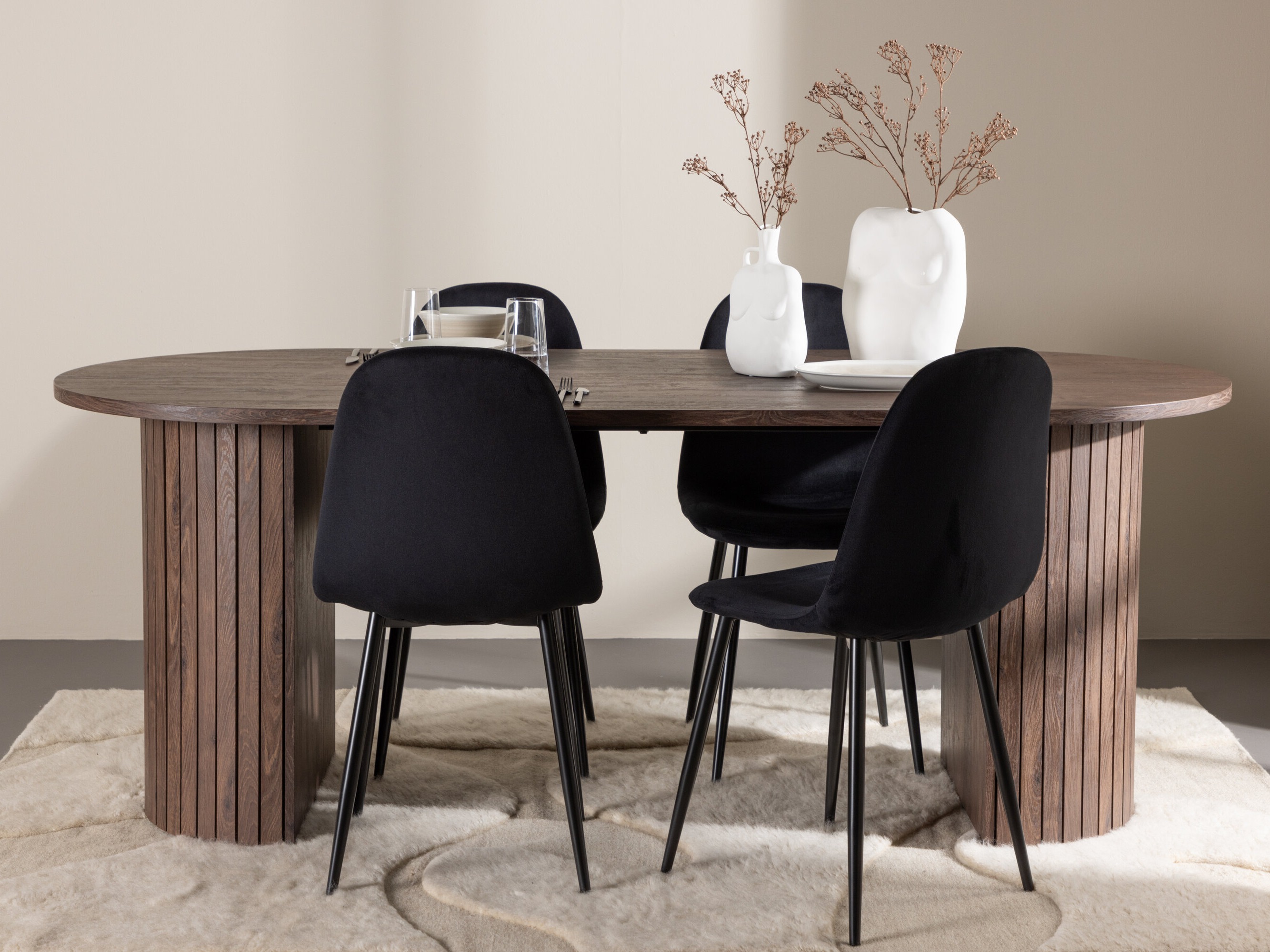 Conjunto para refeições Dallas 4995 (Preto)