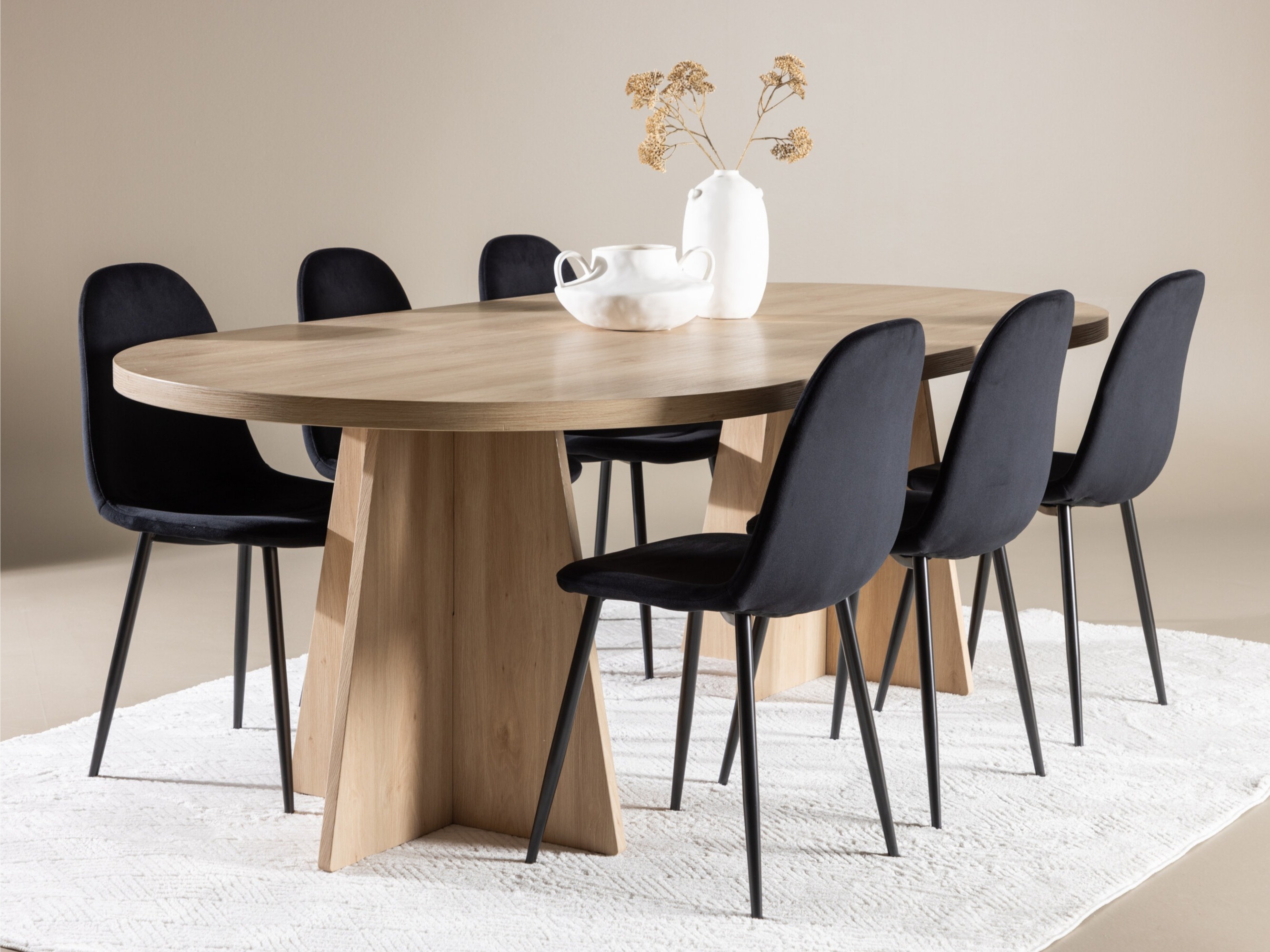 Conjunto para refeições Dallas 4998 (Preto)