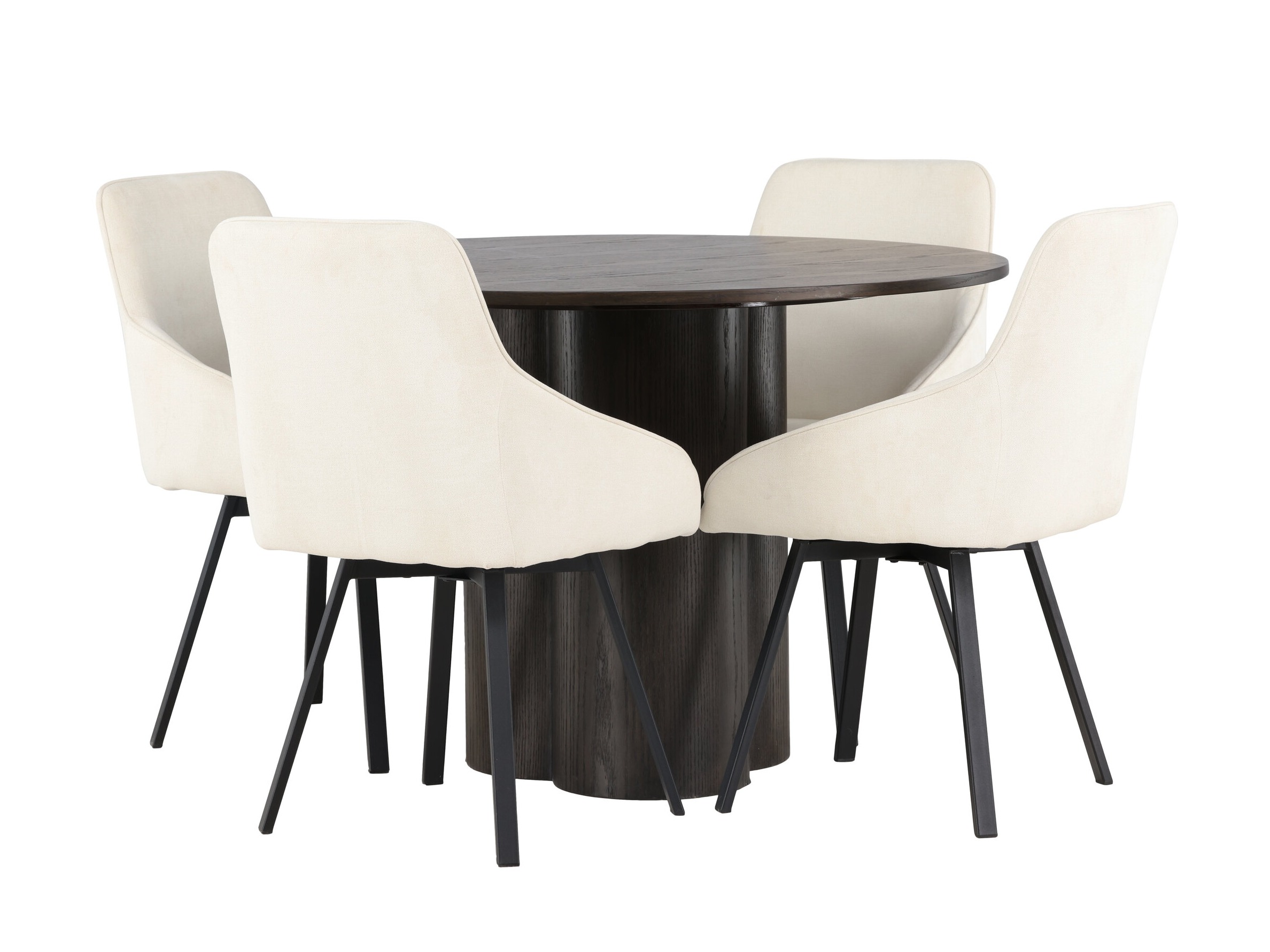 Conjunto para refeições Dallas 5008 (Nogueira escura)