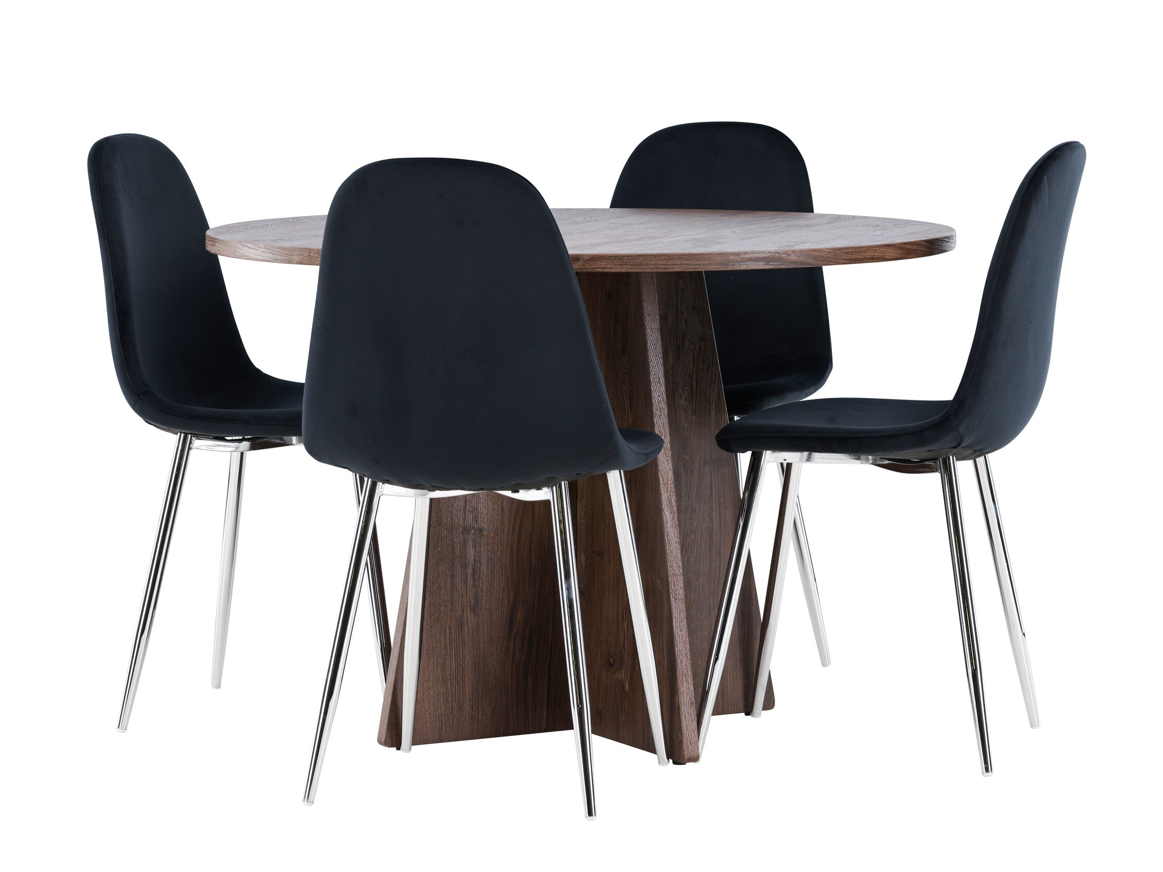 Conjunto para refeições Dallas 5009 (Preto + Prata)