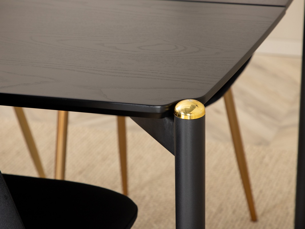 Conjunto para refeições Dallas 5016 (Preto + Dourado)