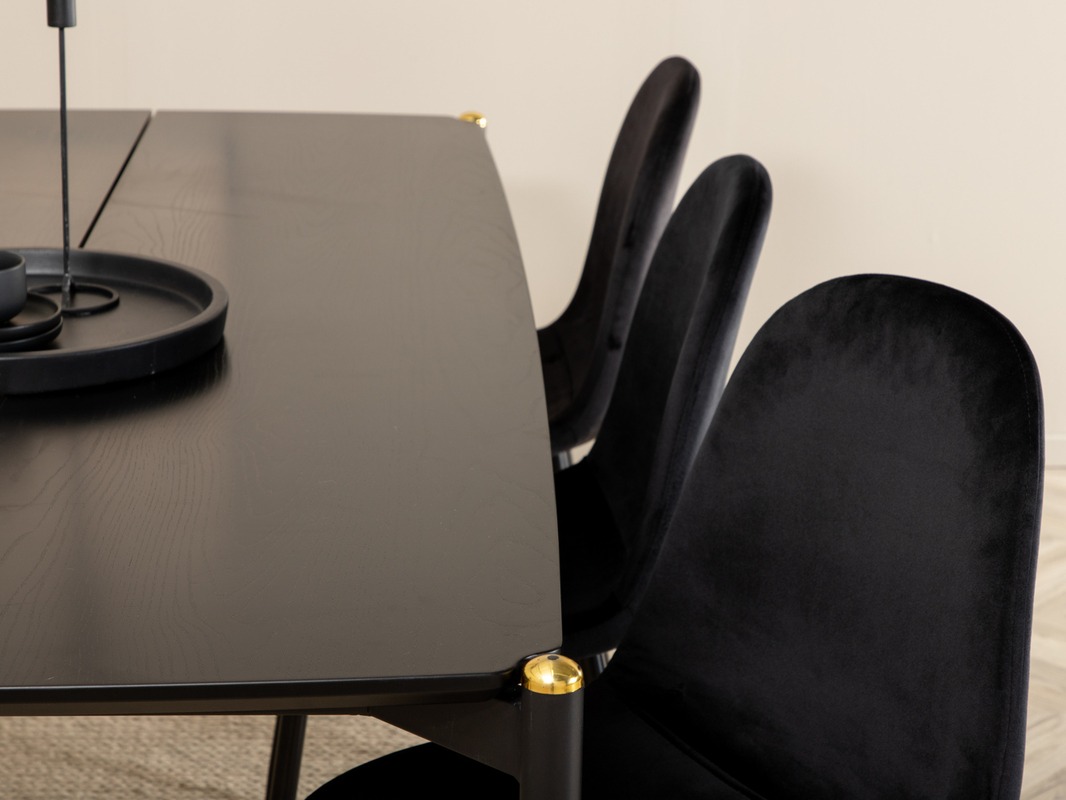 Conjunto para refeições Dallas 5016 (Preto)