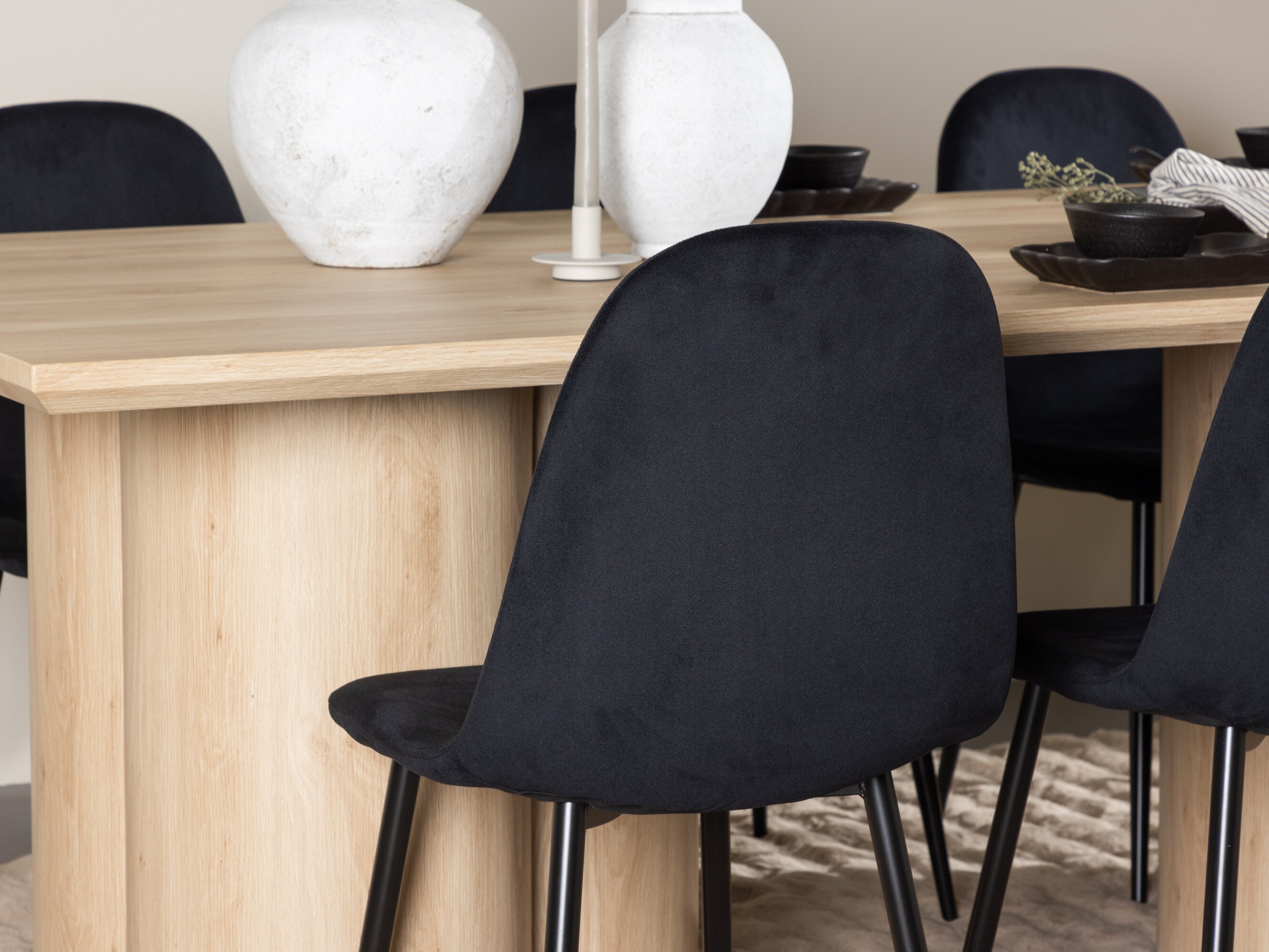 Conjunto para refeições Dallas 5018 (Preto)