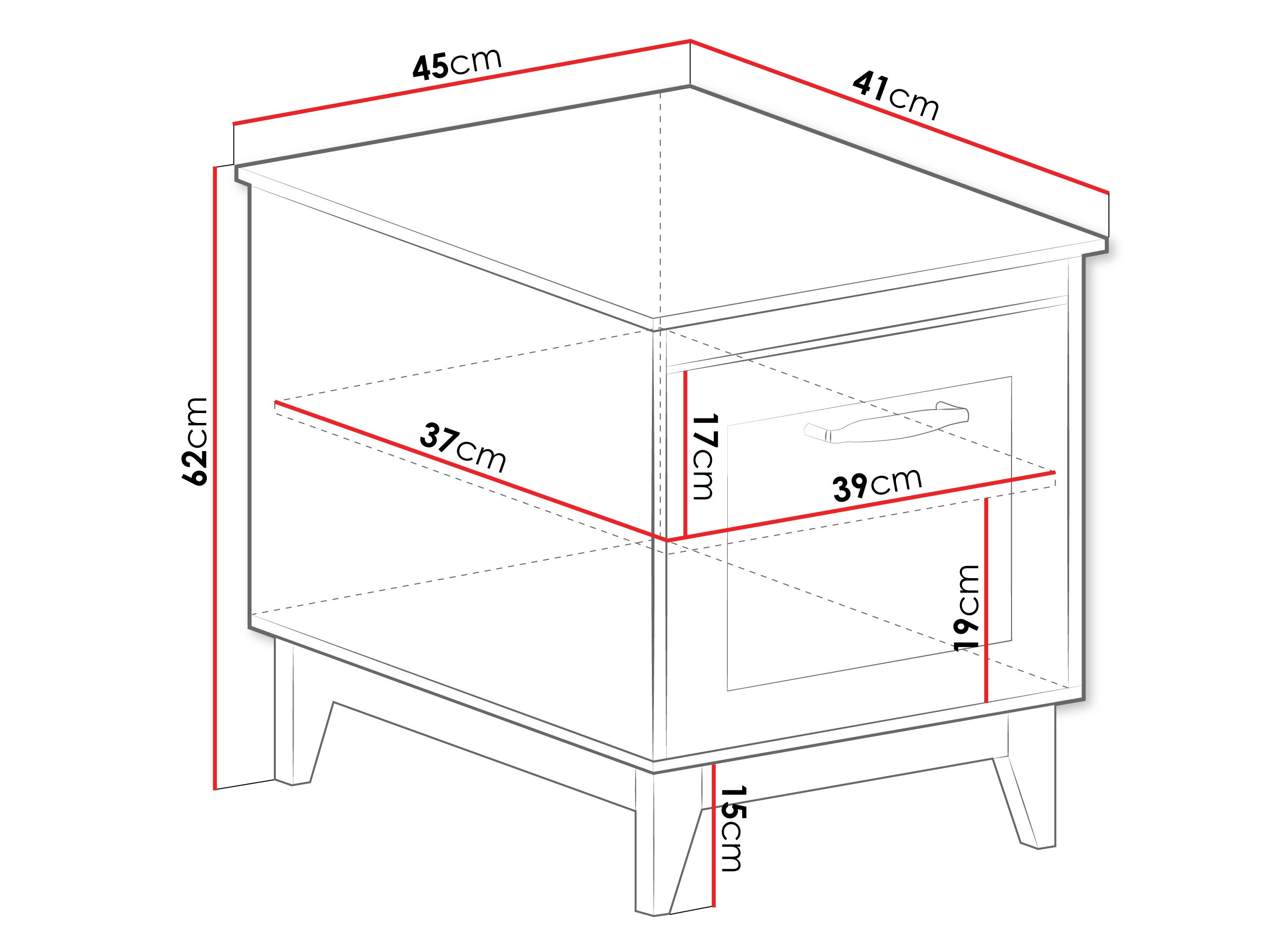 Mesa de cabeceira Sonfera 110