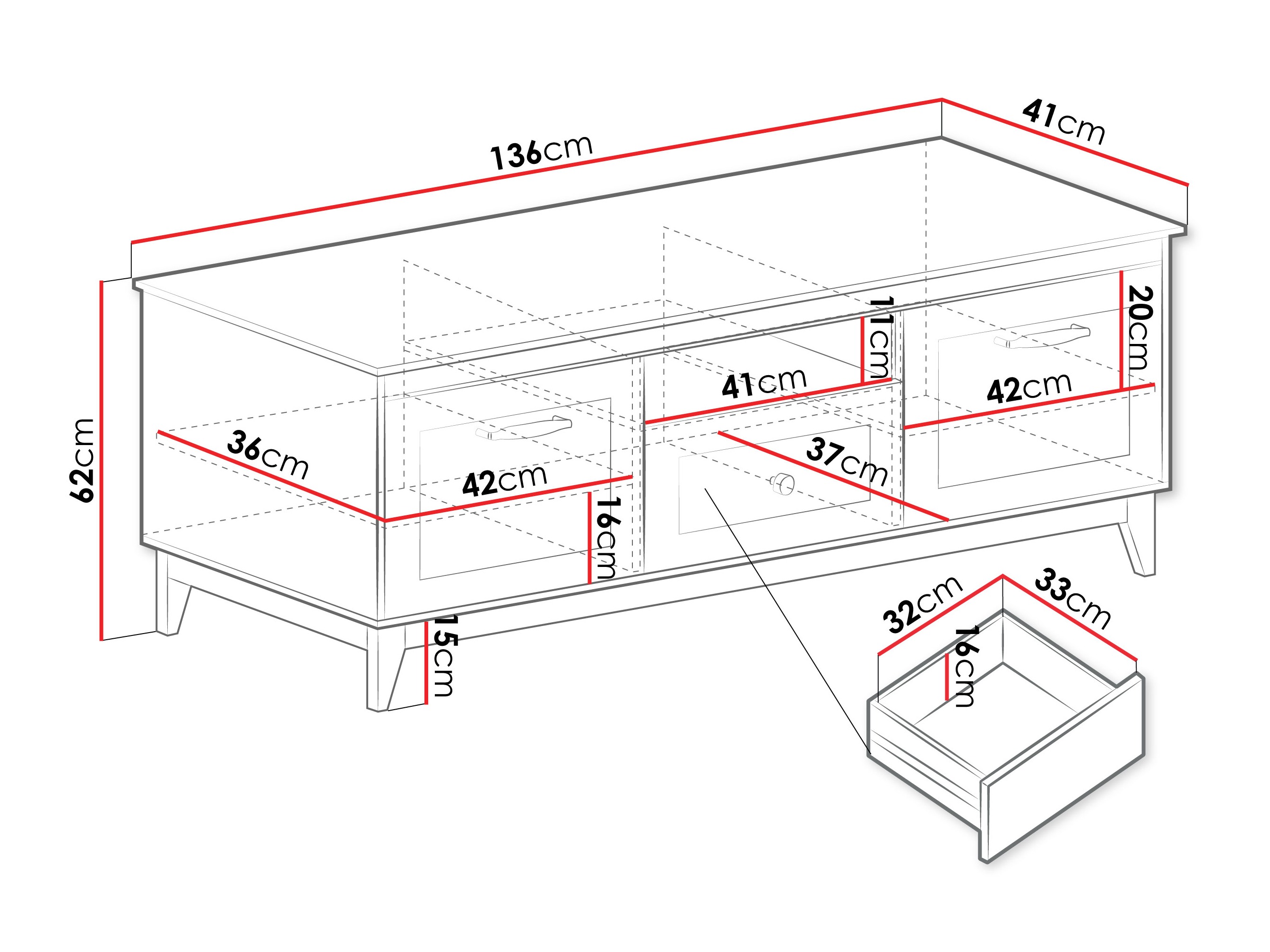 Móvel de TV Sonfera 107