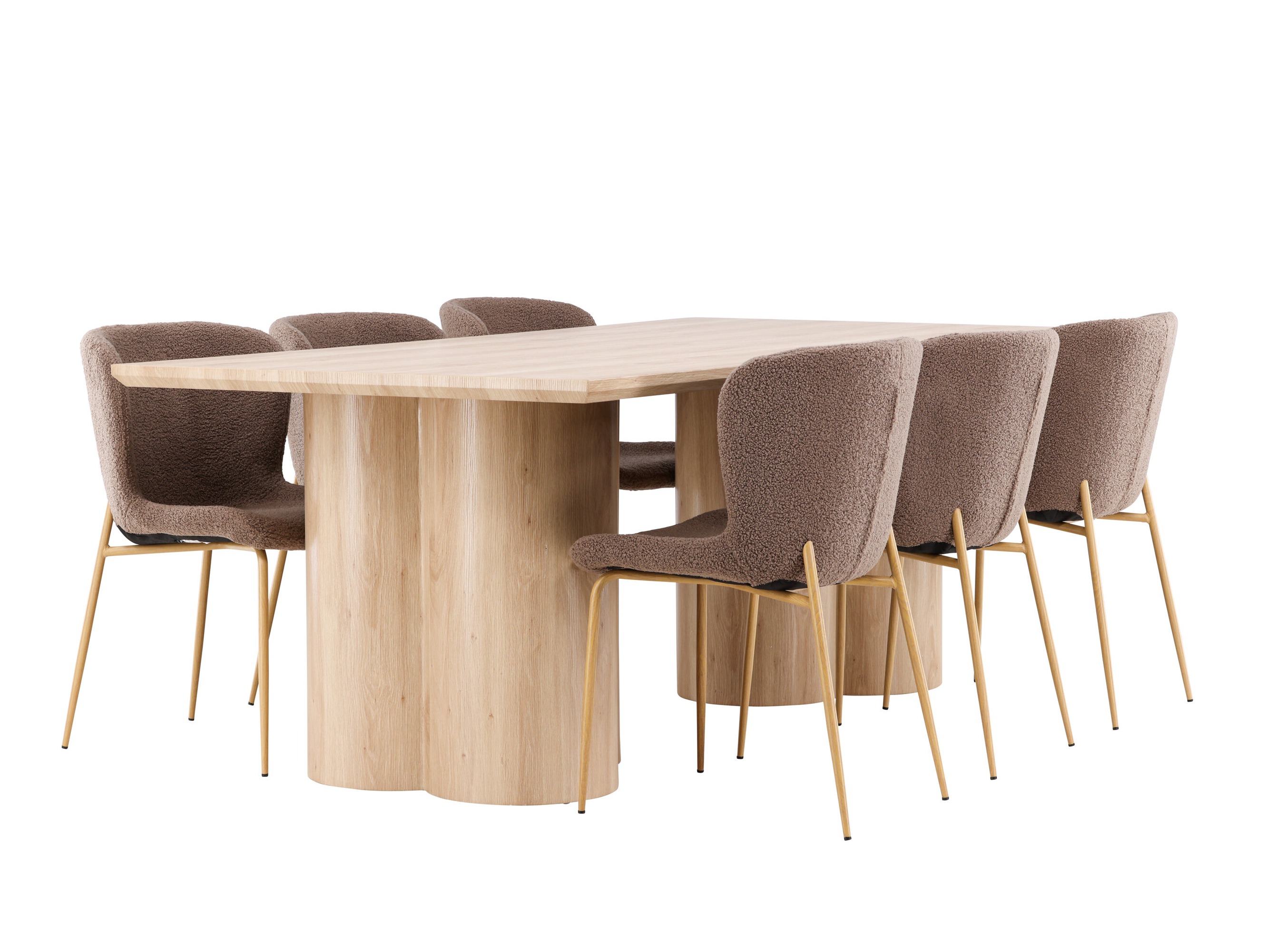 Conjunto para refeições Dallas 5021 (Castanho)