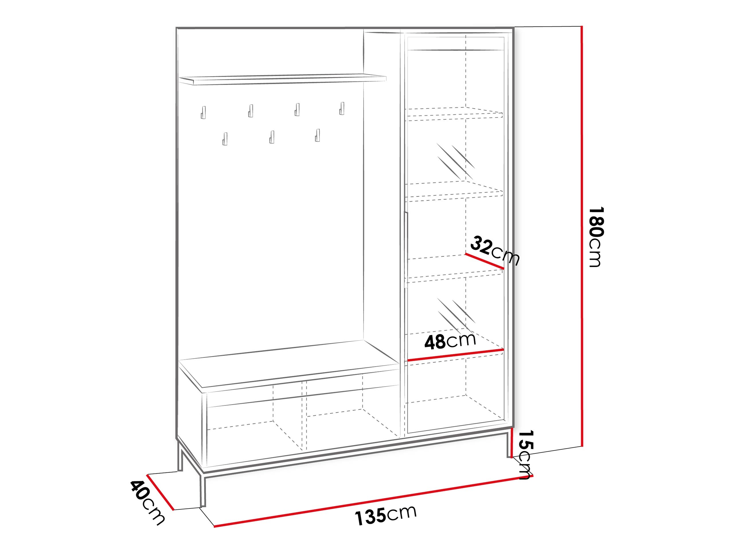 Conjunto para corredor Comfivo Delruva (Preto)