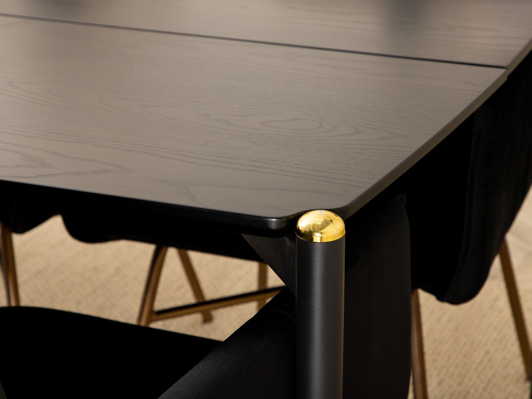 Conjunto para refeições Dallas 5034 (Preto + Cobre)