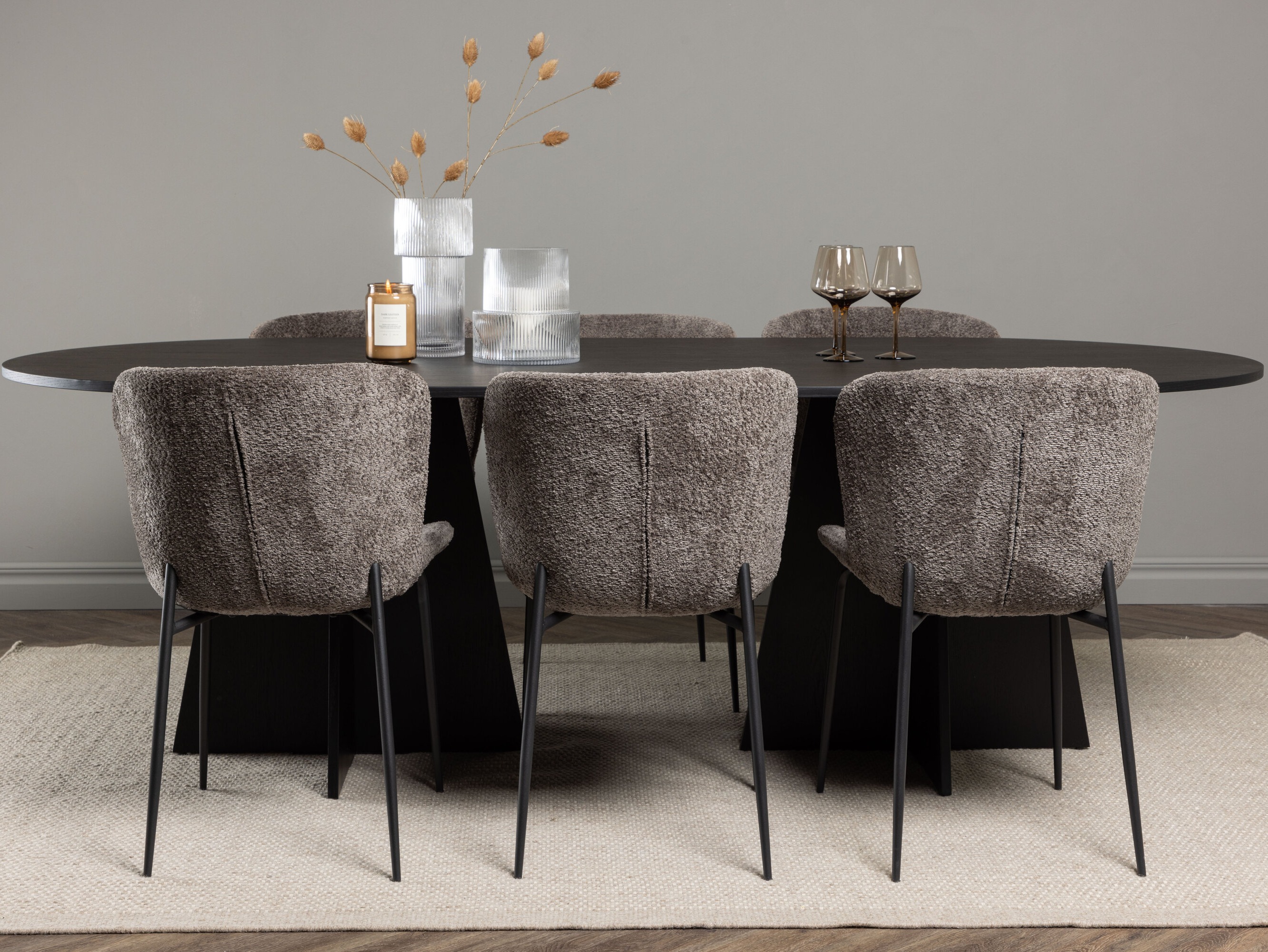 Conjunto para refeições Dallas 5052 (Castanho)