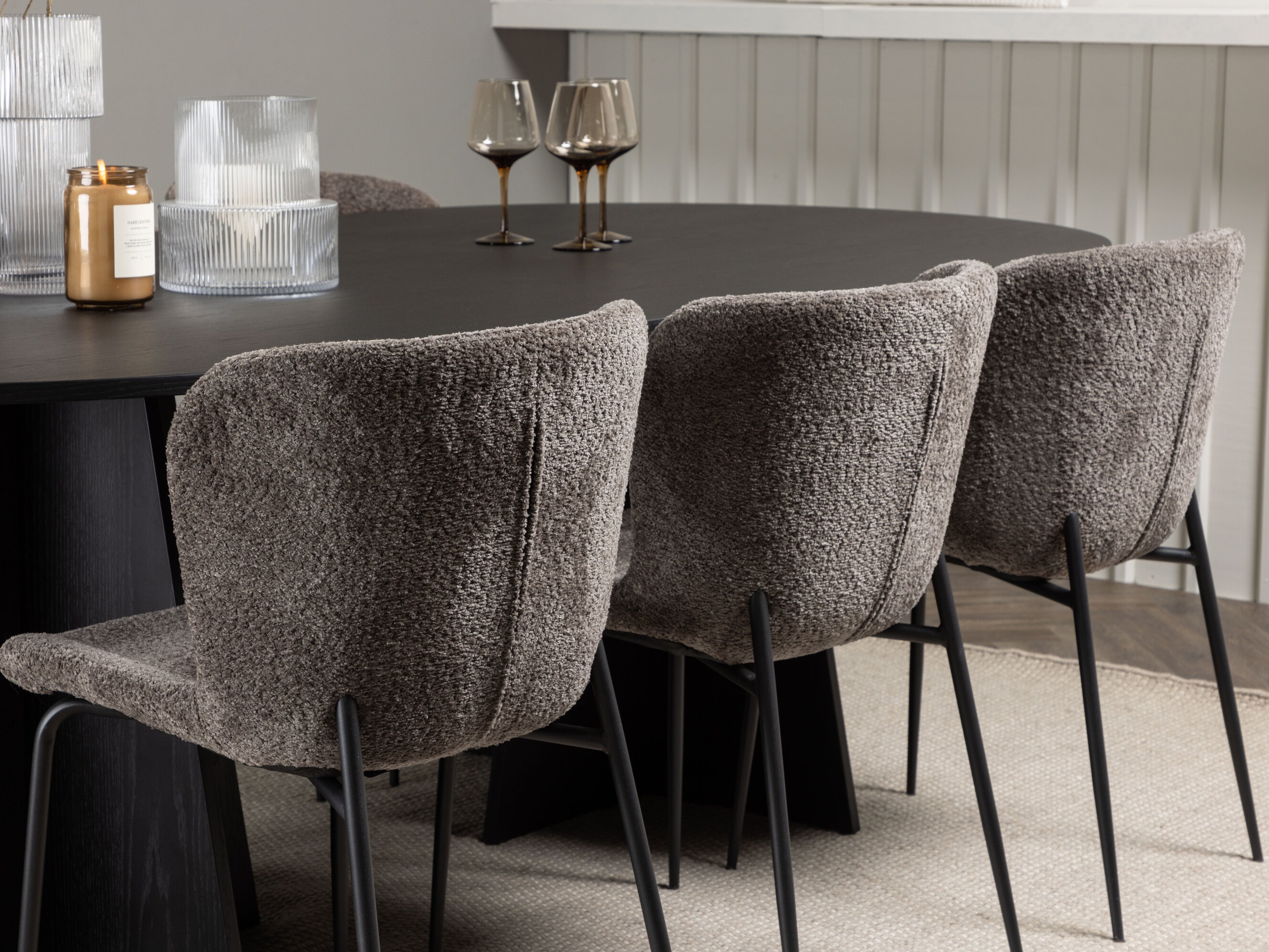 Conjunto para refeições Dallas 5052 (Castanho)