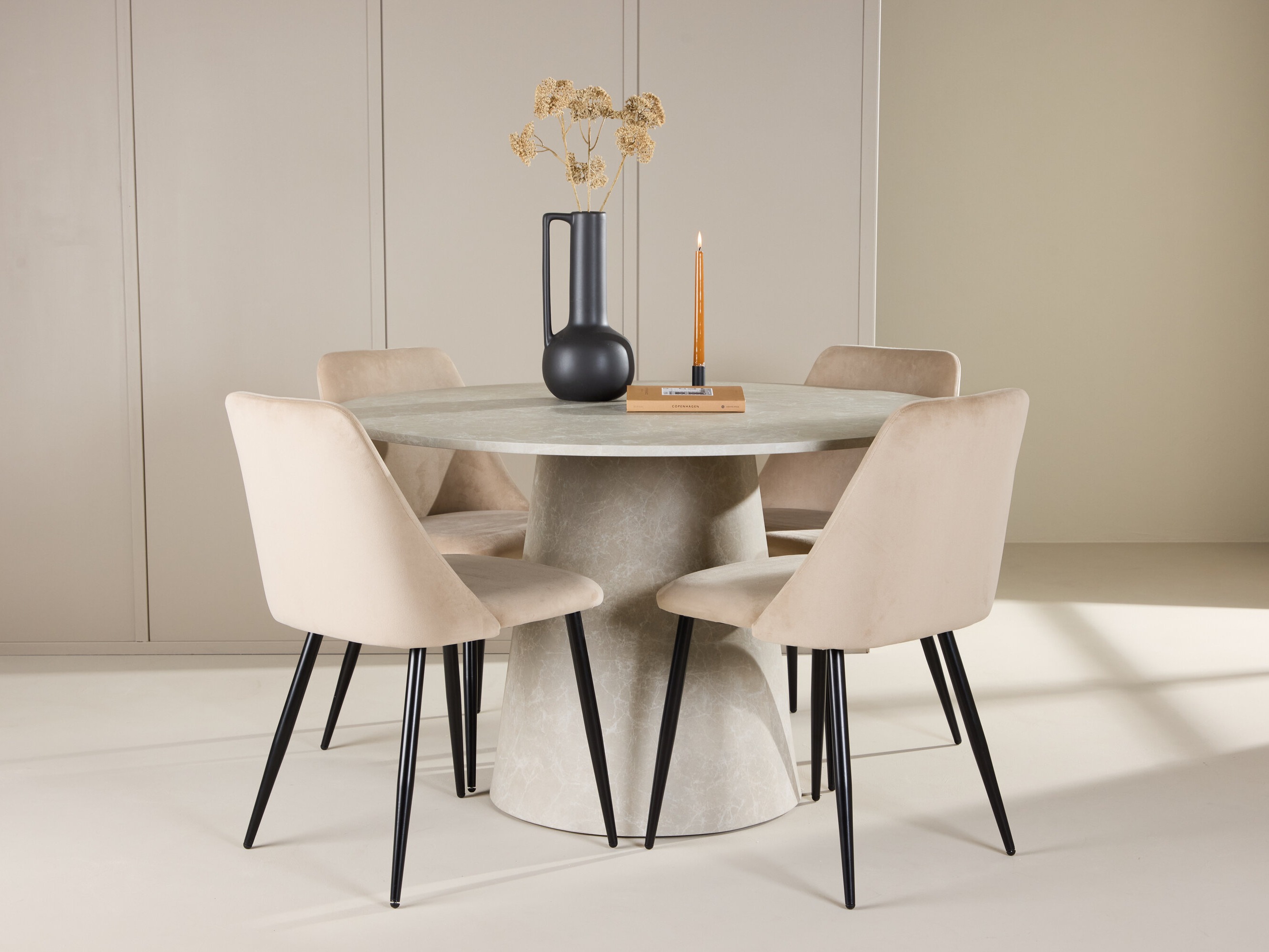 Conjunto para refeições Dallas 5069 (Castanho claro)