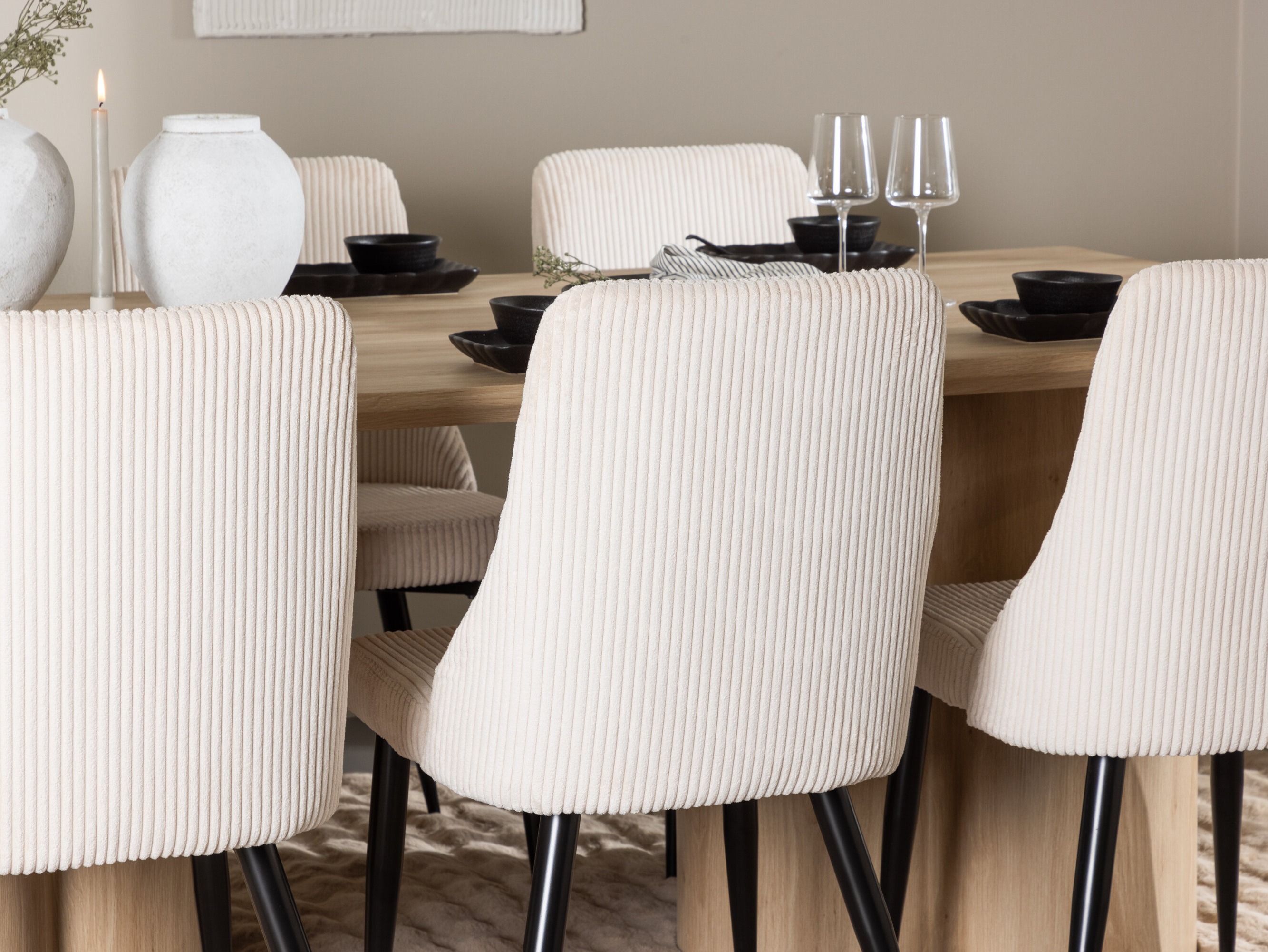 Conjunto para refeições Dallas 5179 (Madeira clara)