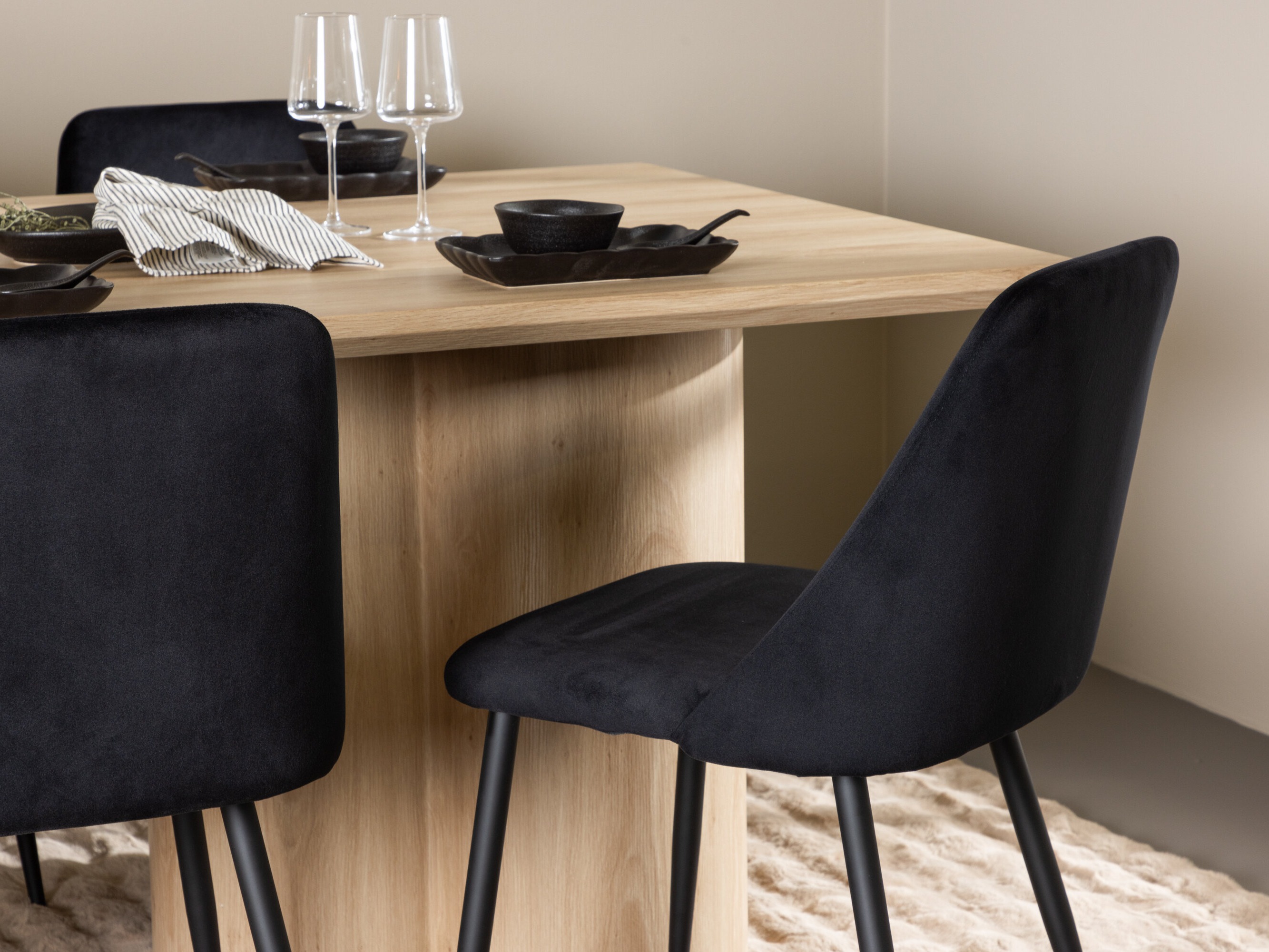 Conjunto para refeições Dallas 5182 (Madeira clara)