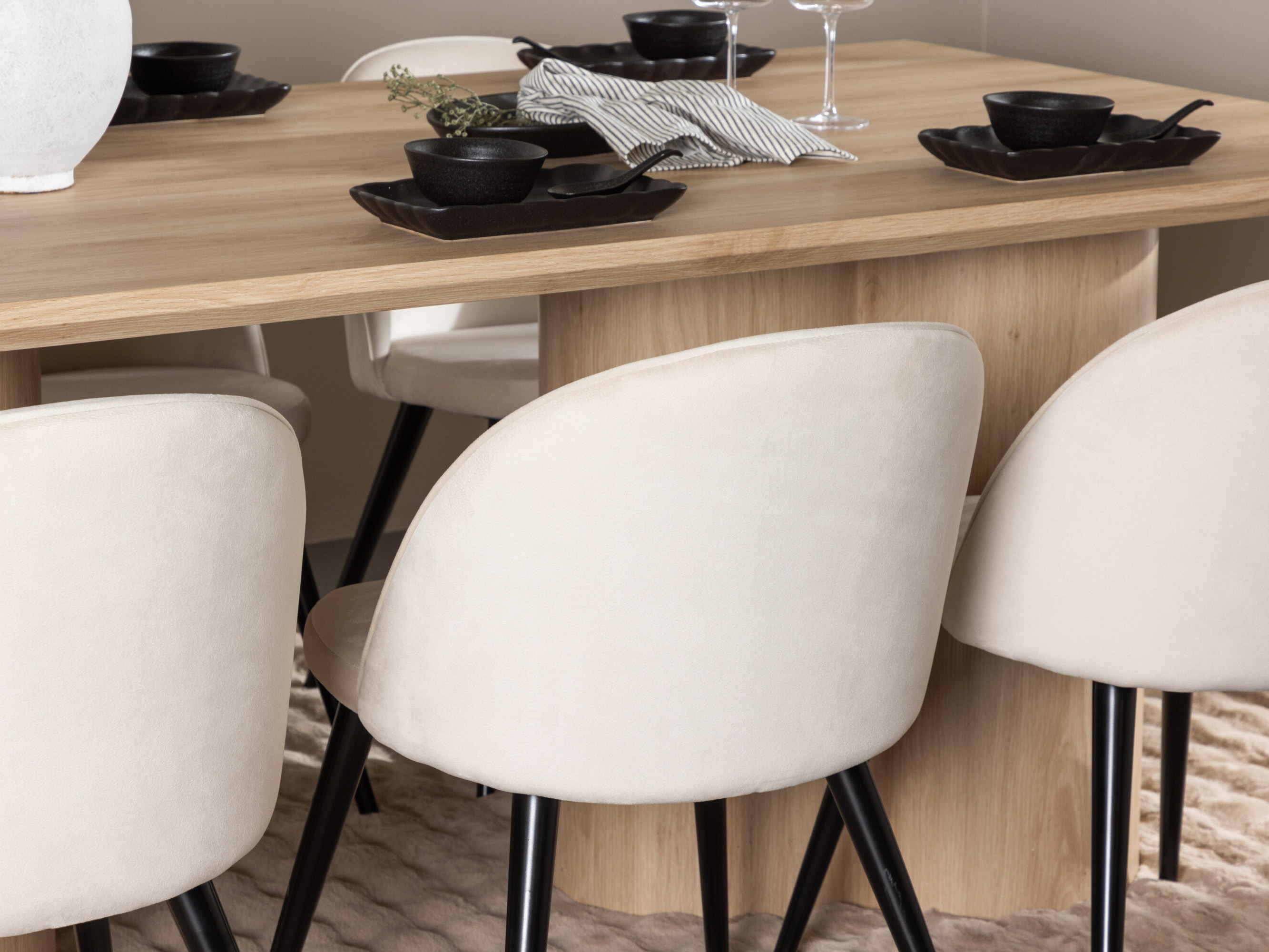 Conjunto para refeições Dallas 5330 (Madeira clara)