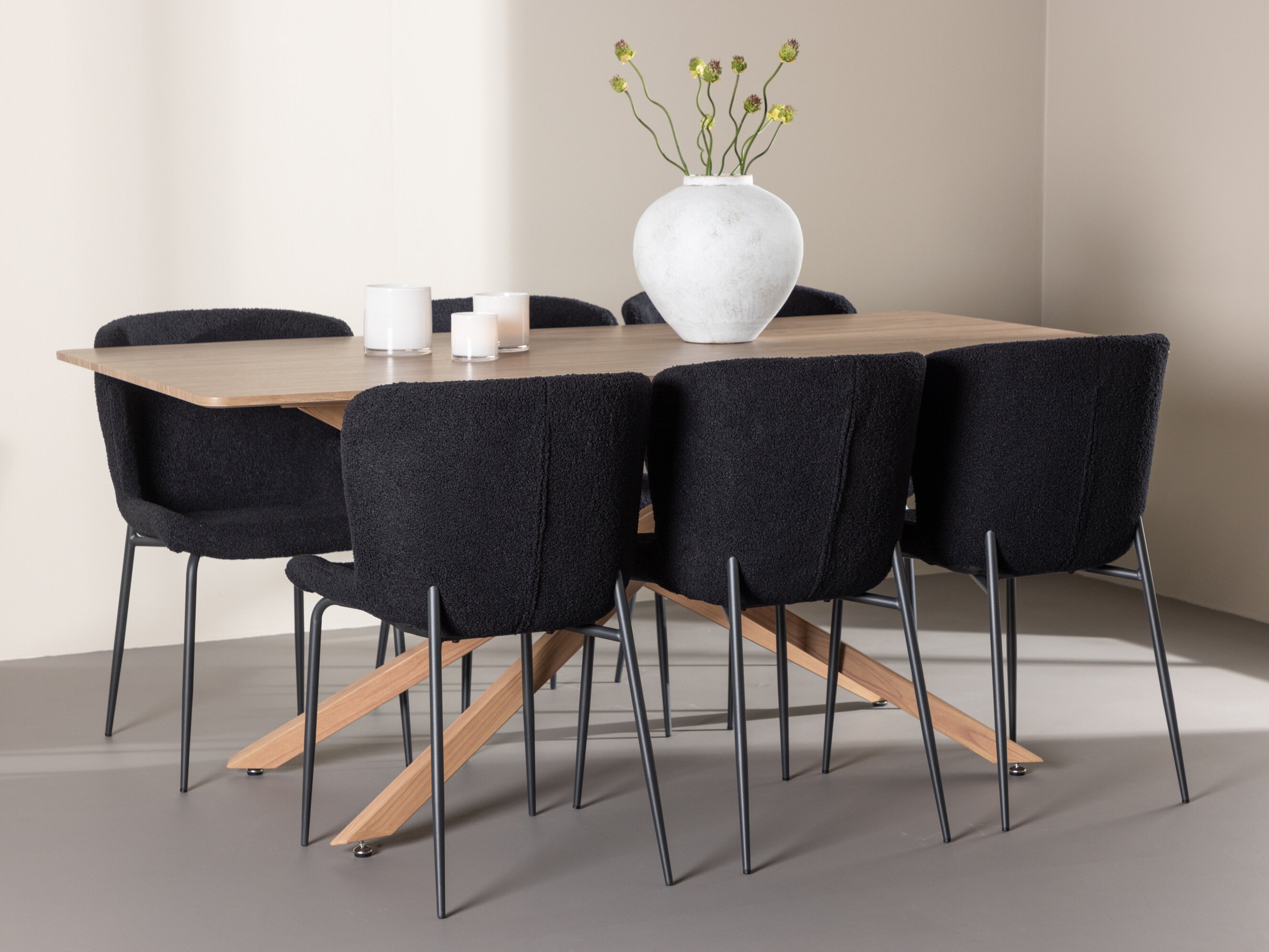 Conjunto para refeições Dallas 5102 (Preto)