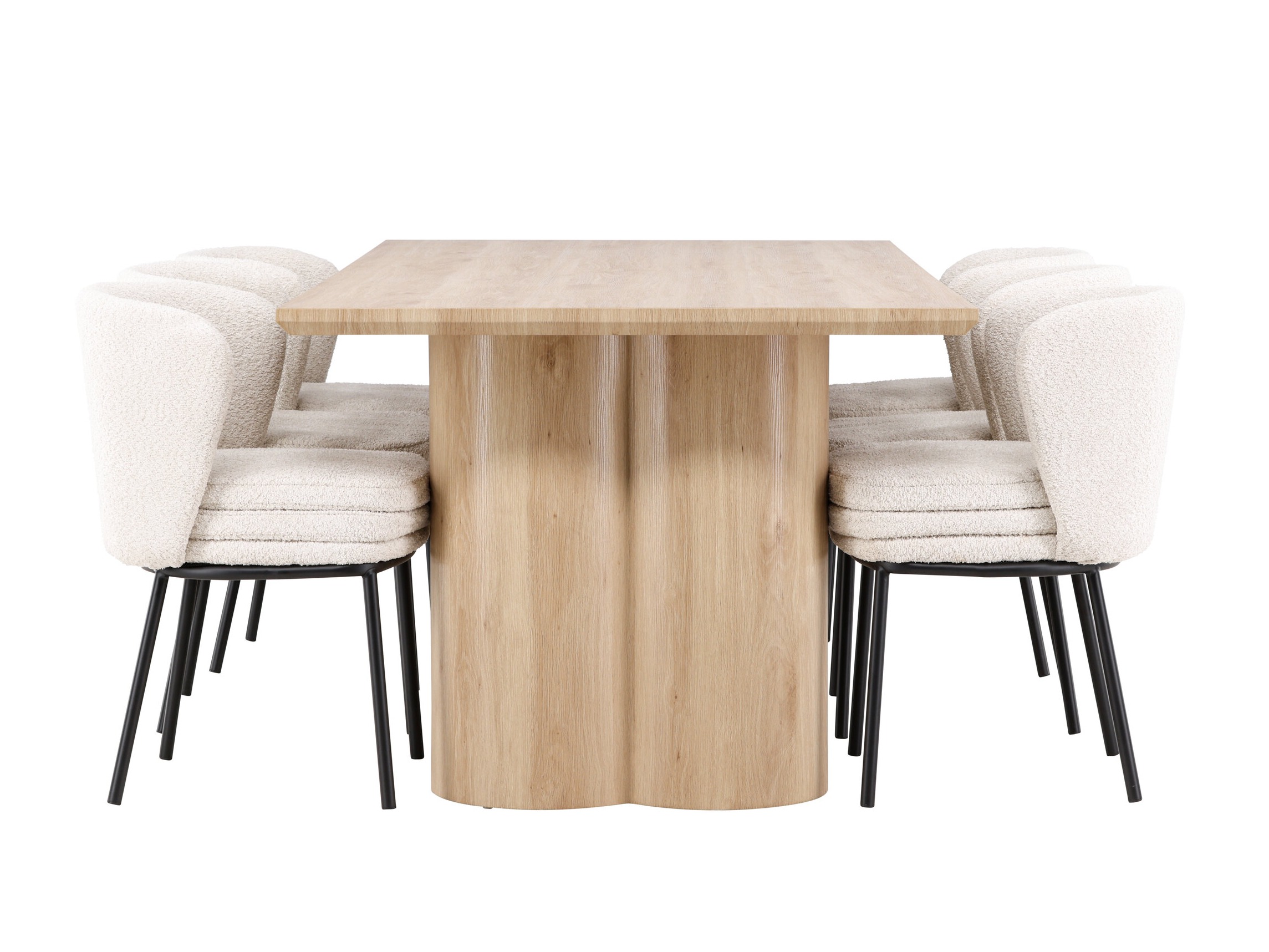 Conjunto para refeições Dallas 5176 (Madeira clara)