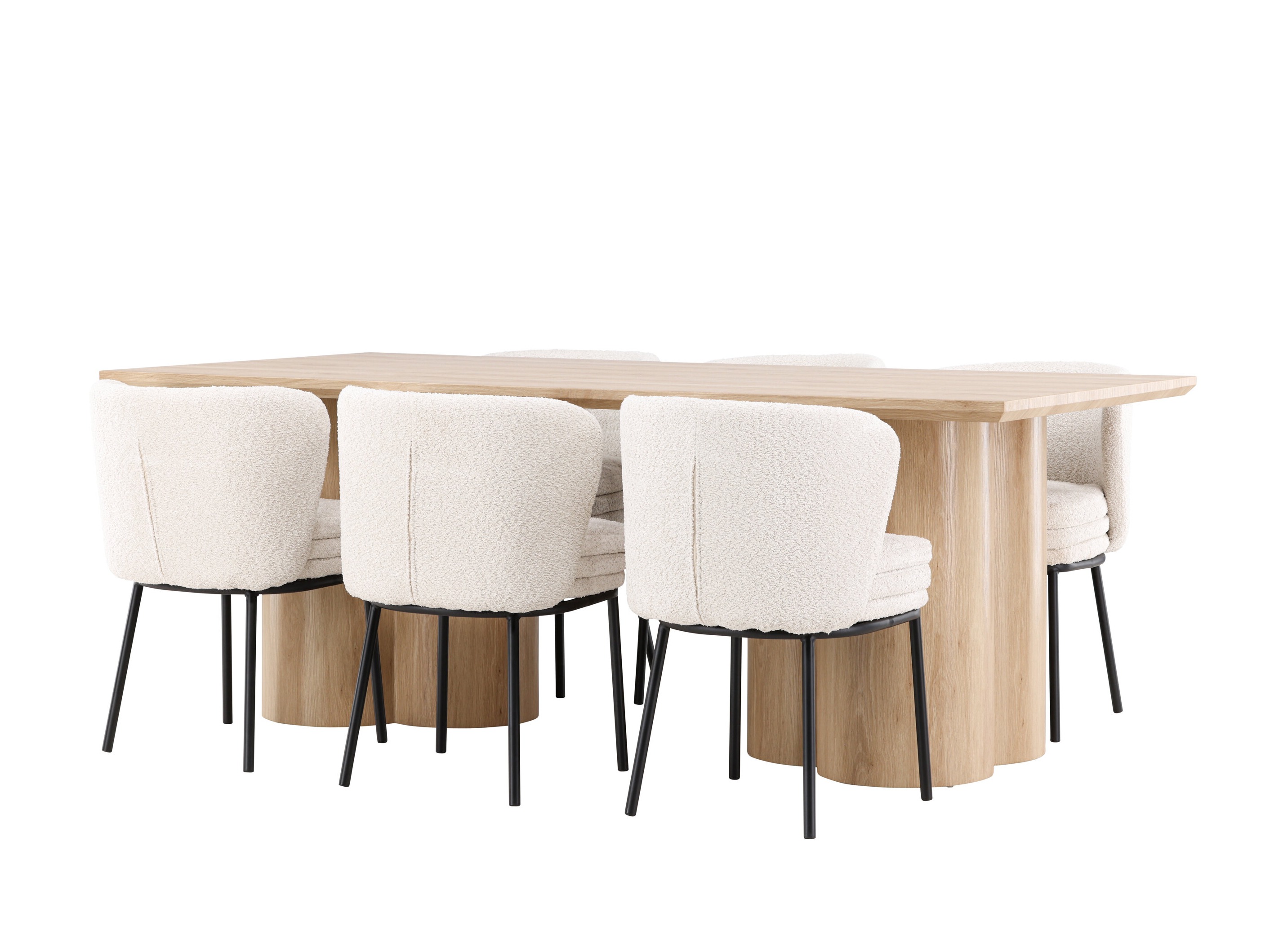 Conjunto para refeições Dallas 5176 (Madeira clara)