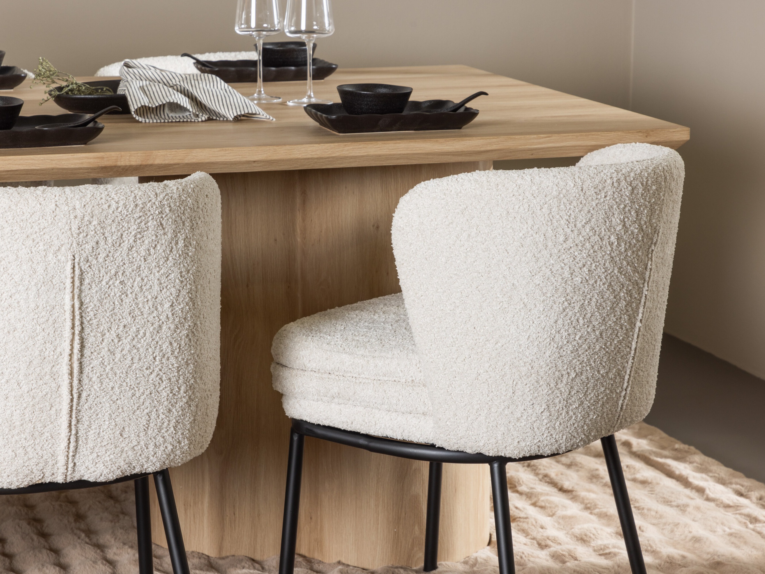 Conjunto para refeições Dallas 5176 (Madeira clara)