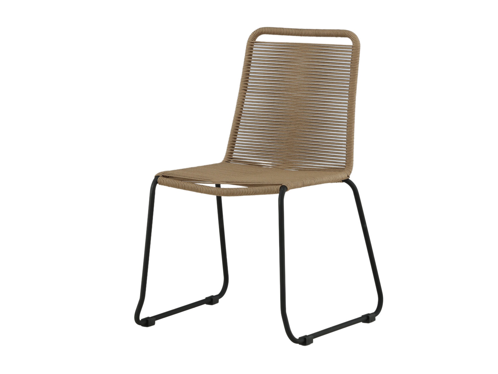 Cadeira para o exterior Dallas 2820 (Castanho claro + Preto)