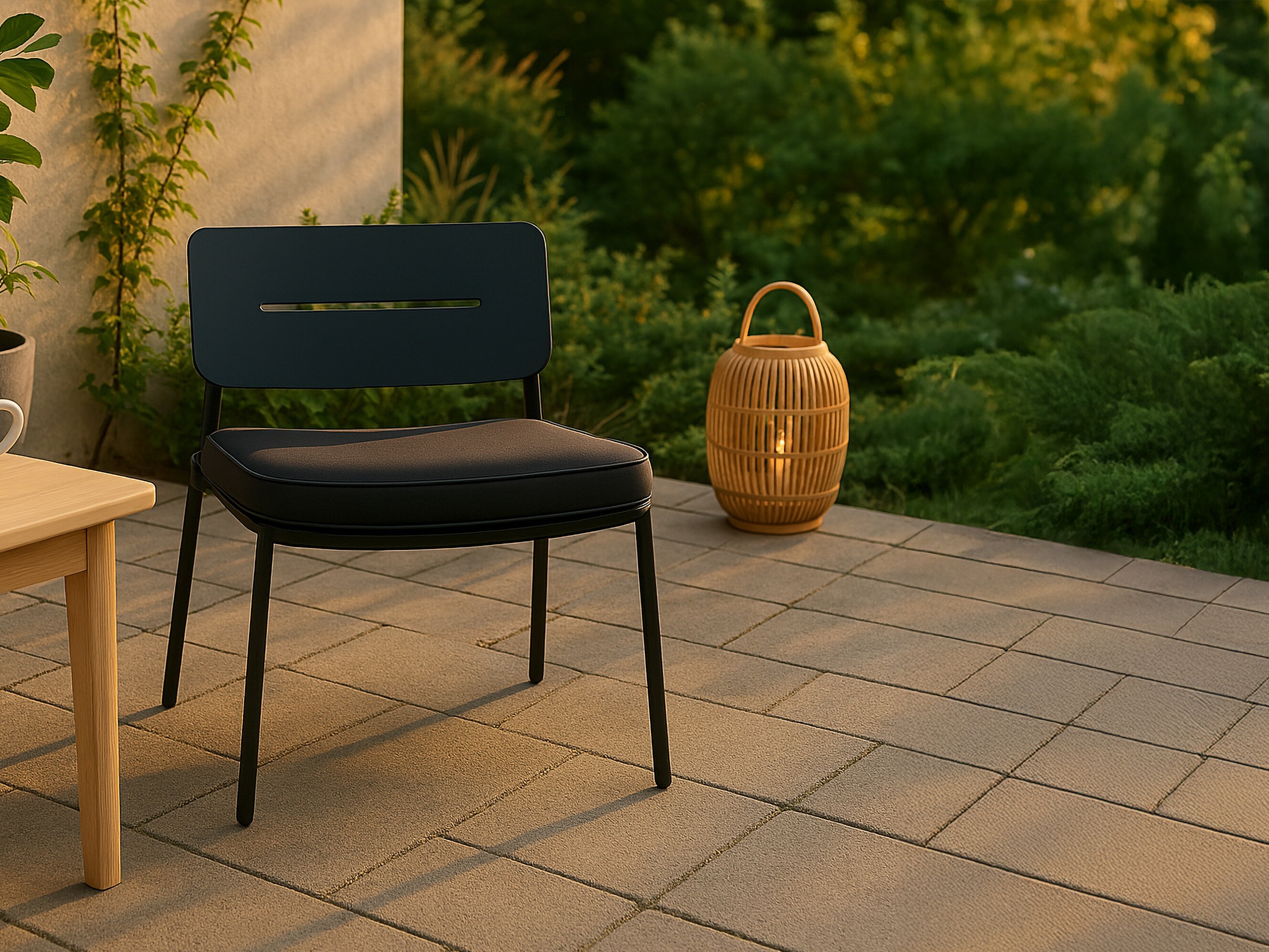 Cadeira para o exterior Dallas 825 (Preto)