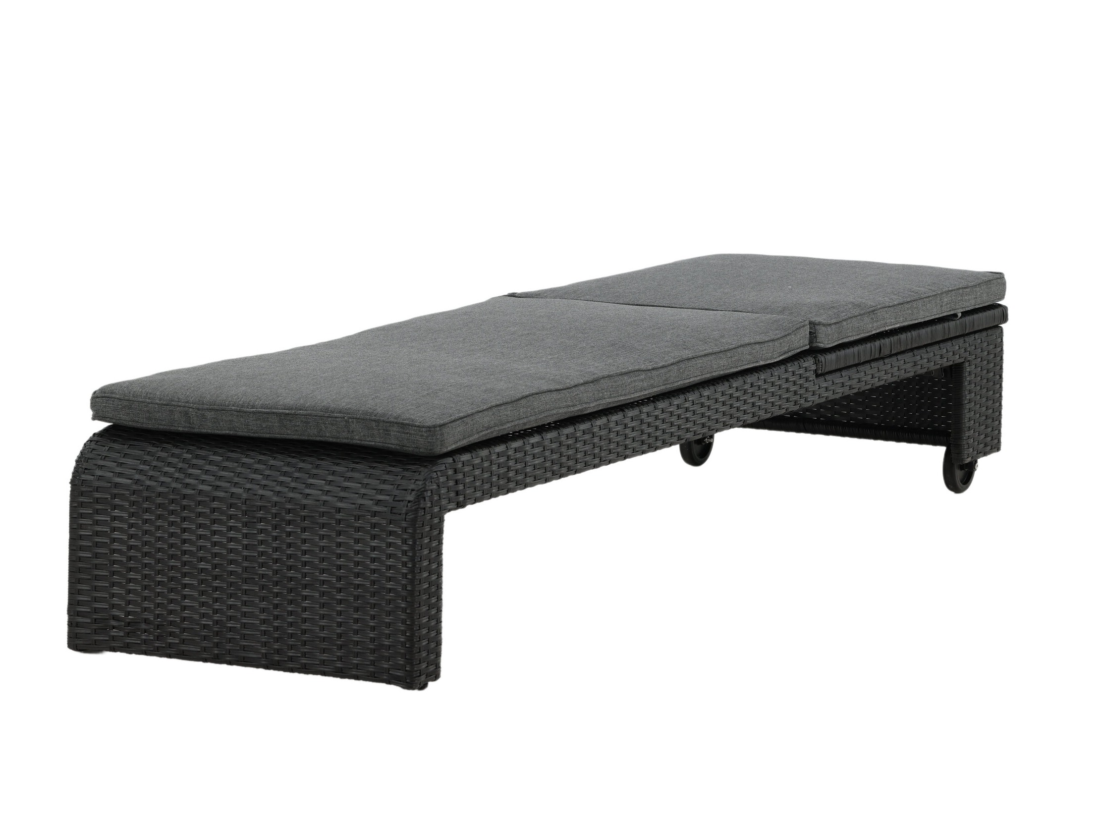 Cadeirão para o exterior Dallas 771 (Preto + Cinzento)