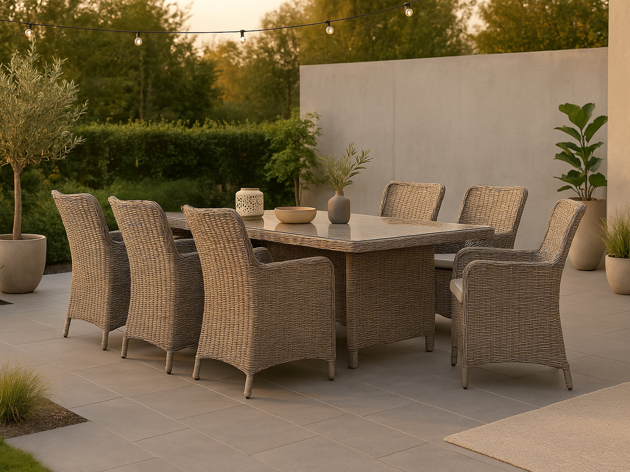 Conjunto de mesa e cadeiras Dallas 2201 (Castanho claro + Bege)