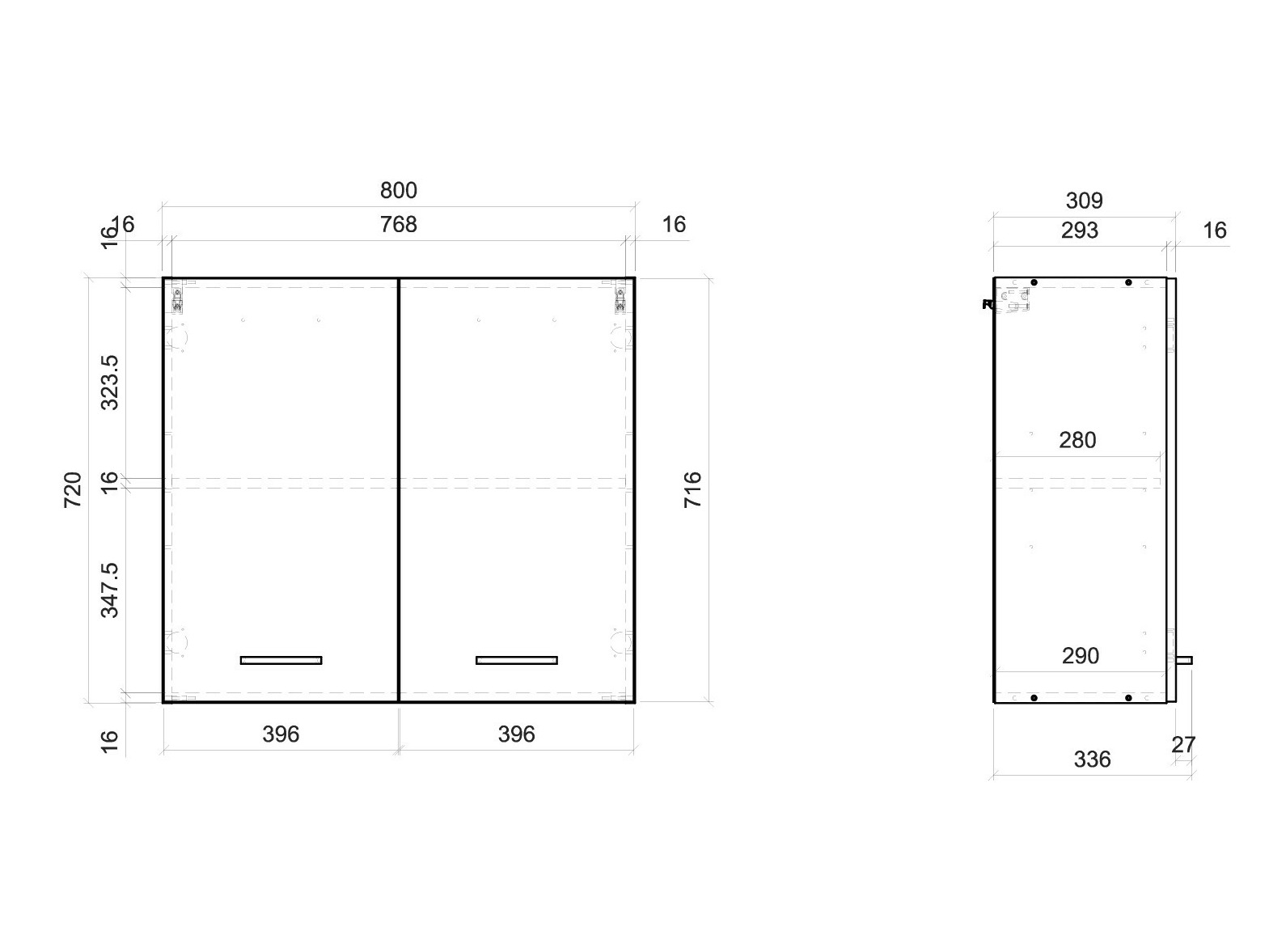 Armário modular suspenso Quti 116