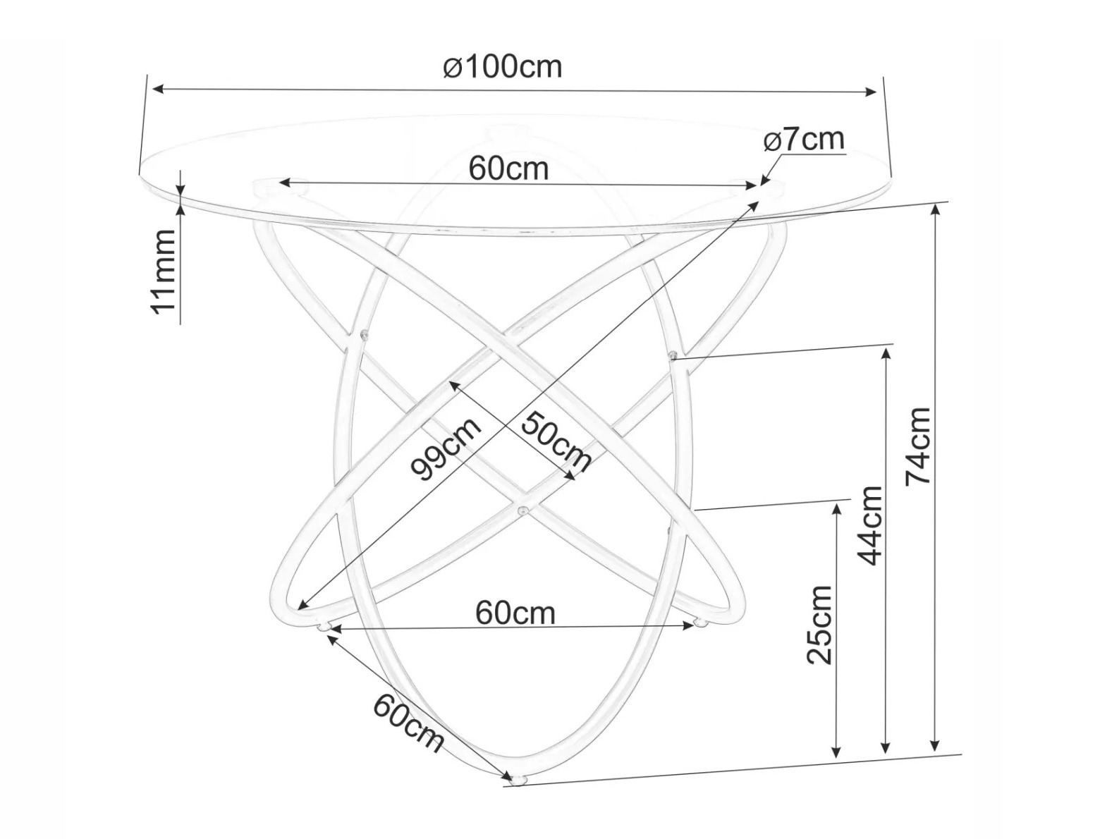 Mesa Detroit 933 (Preto)
