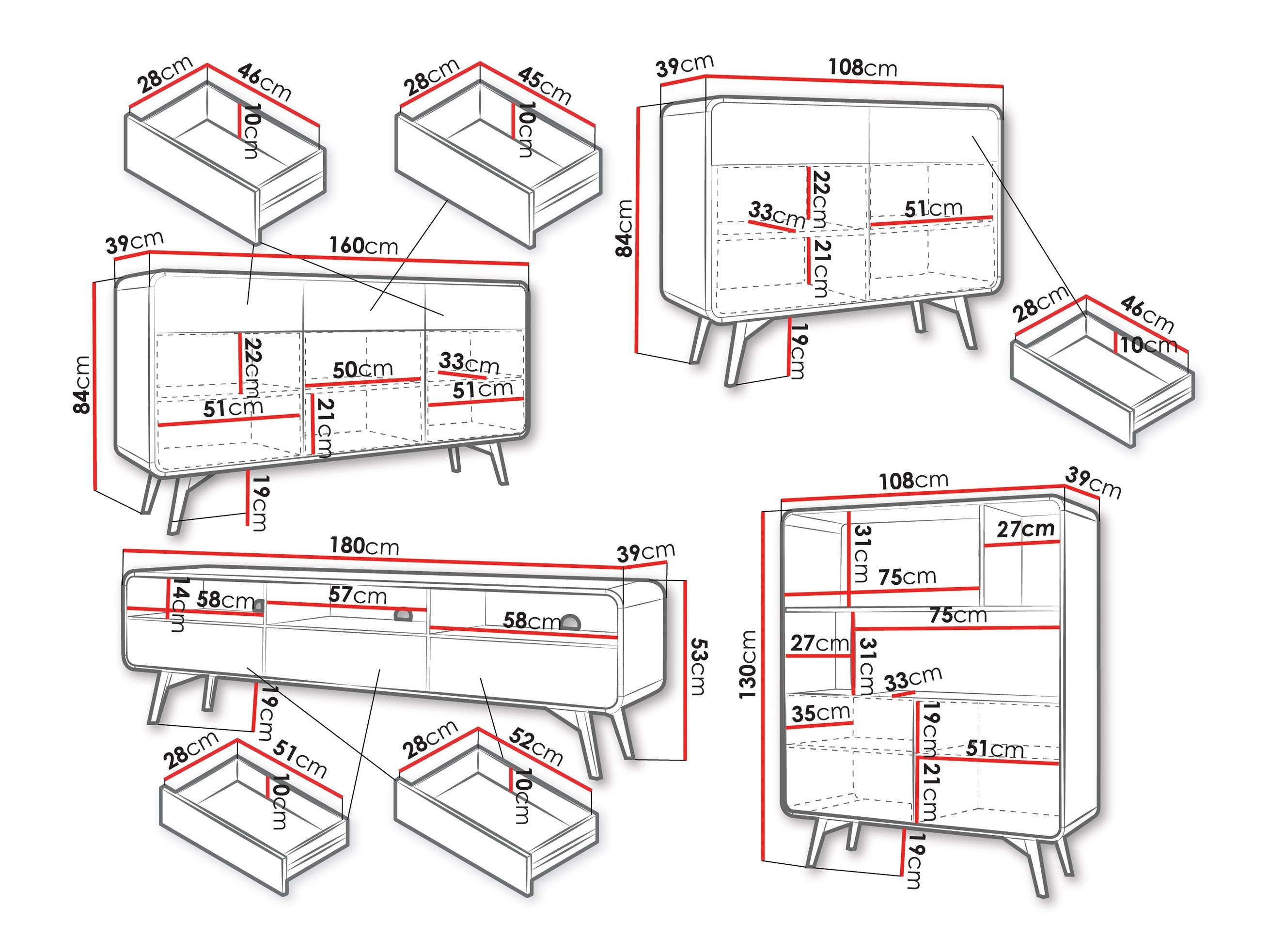 Conjunto para sala de estar Talsalo 104