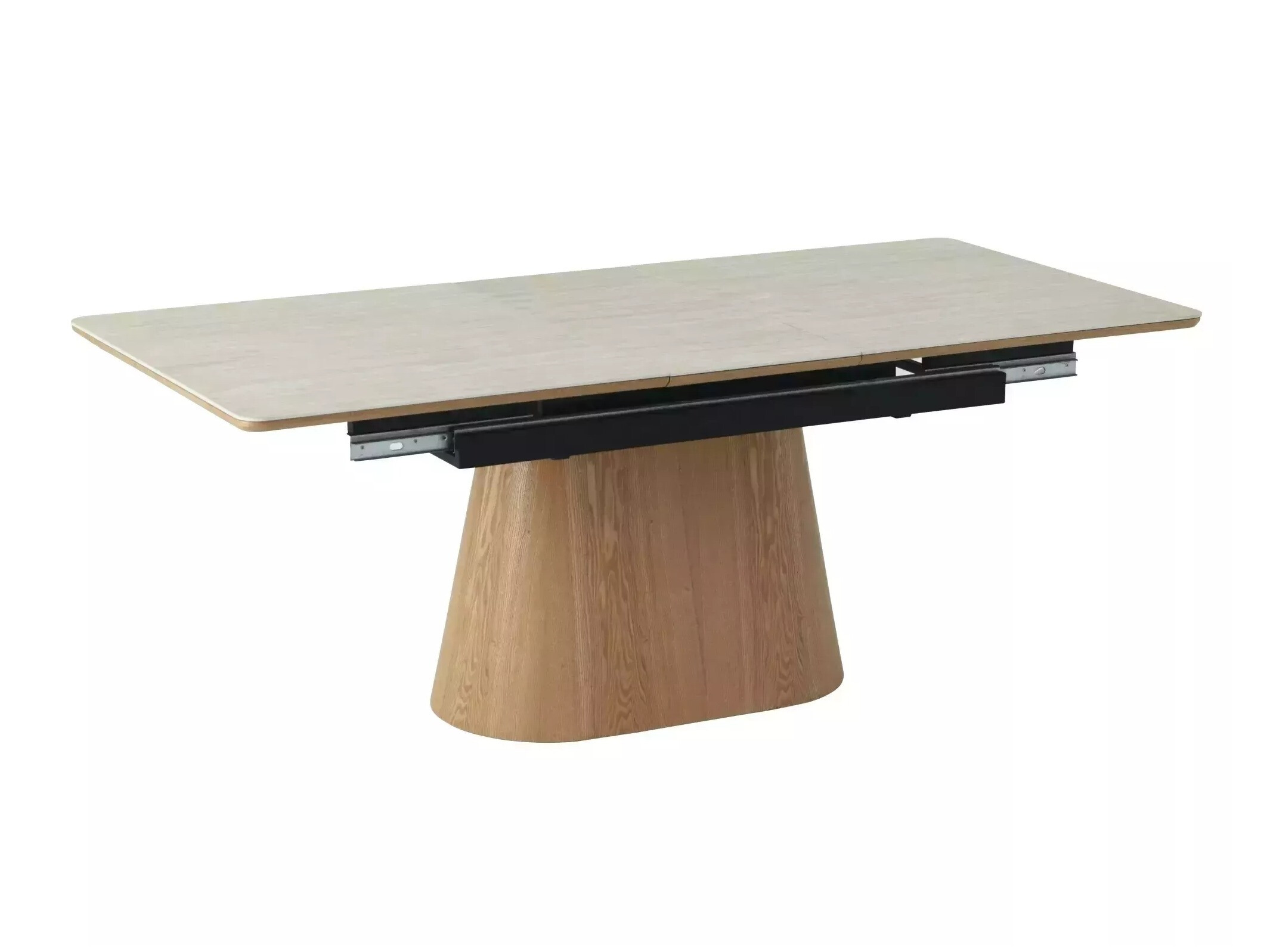 Mesa Detroit 932 (Travertino claro + Carvalho)